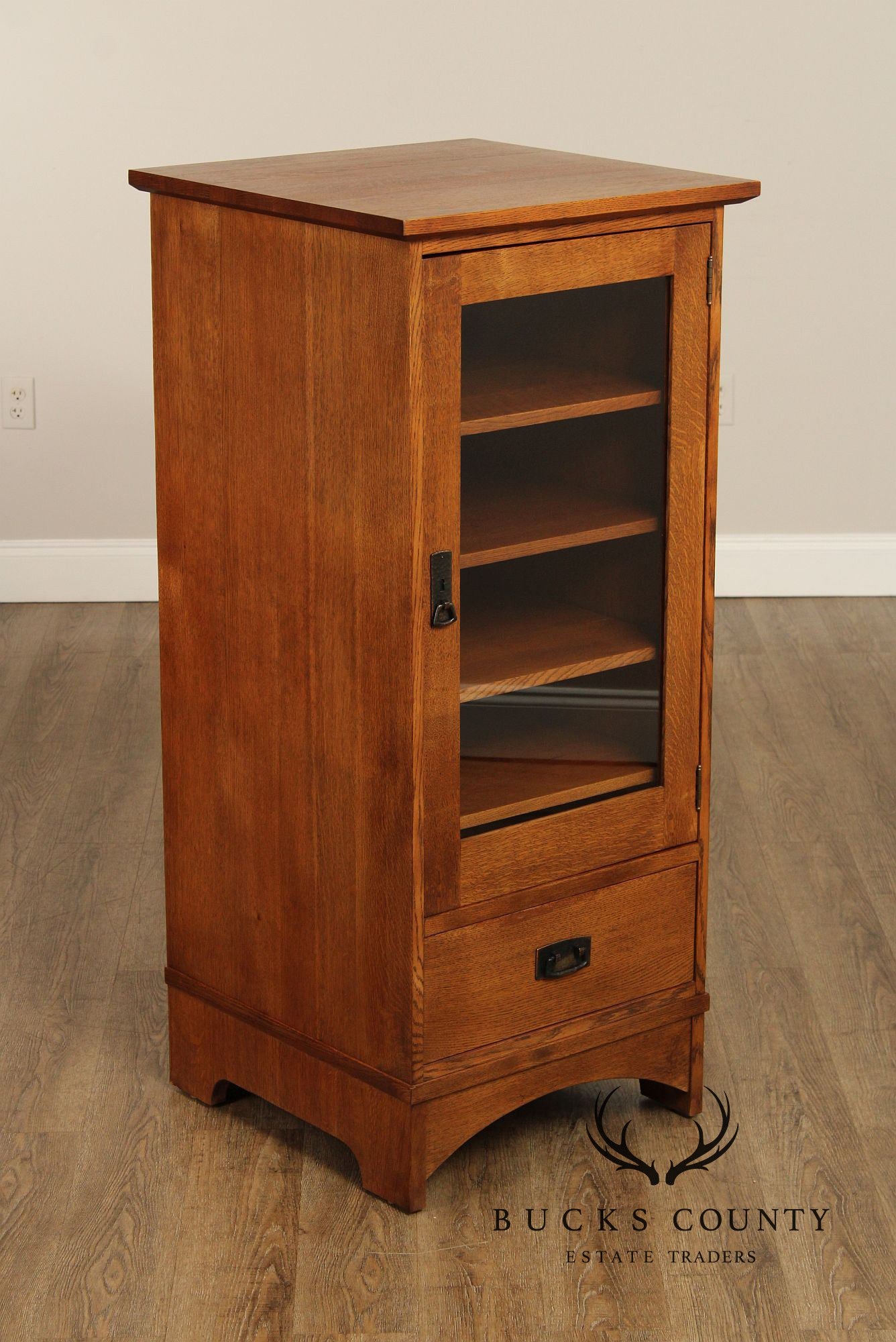 Stickley Mission Collection Oak Audio Cabinet