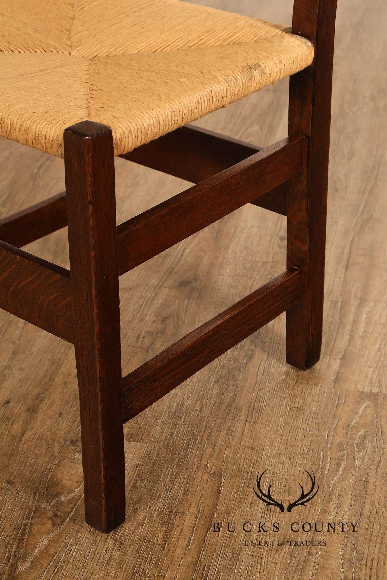 Antique L. & J.G. Stickley Arts And Crafts Oak Side Chair #370