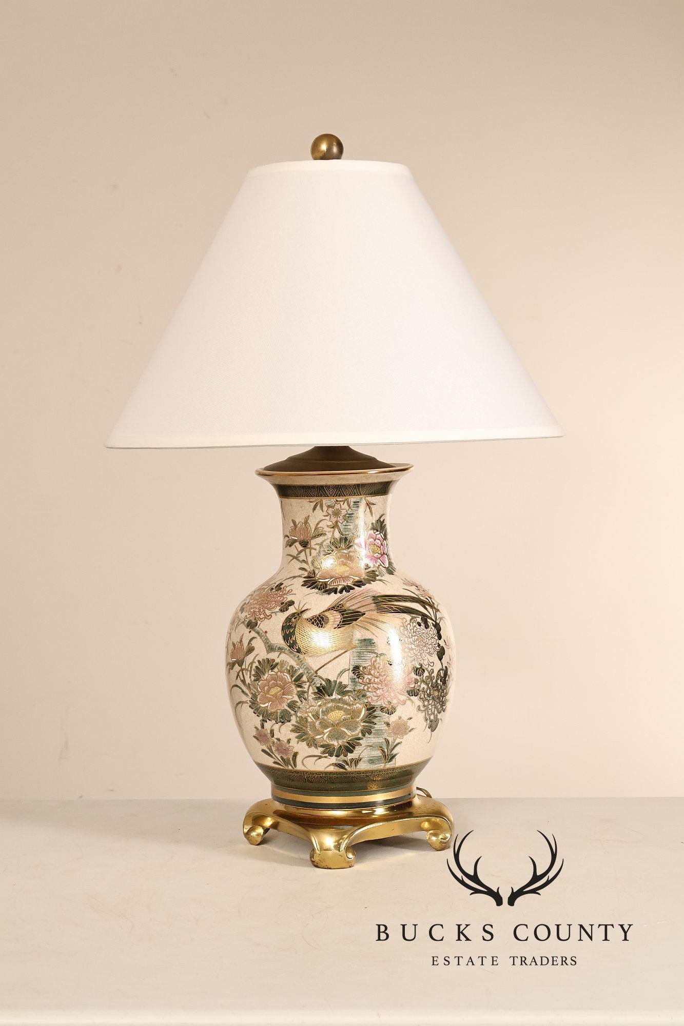 Japanese Style Porcelain Table Lamp