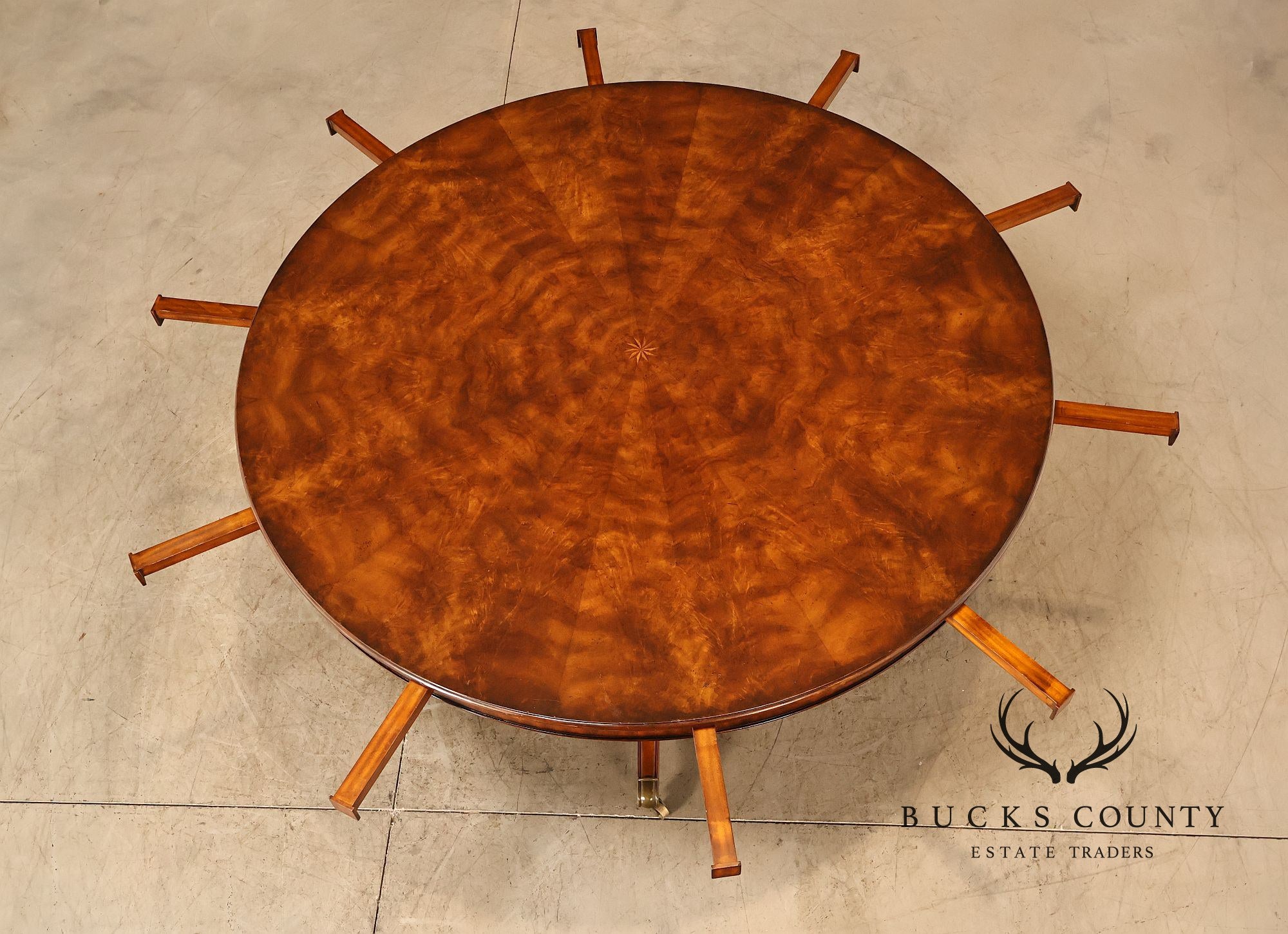 Maitland Smith 'Roundabout' Mahogany Expandable Dining Table