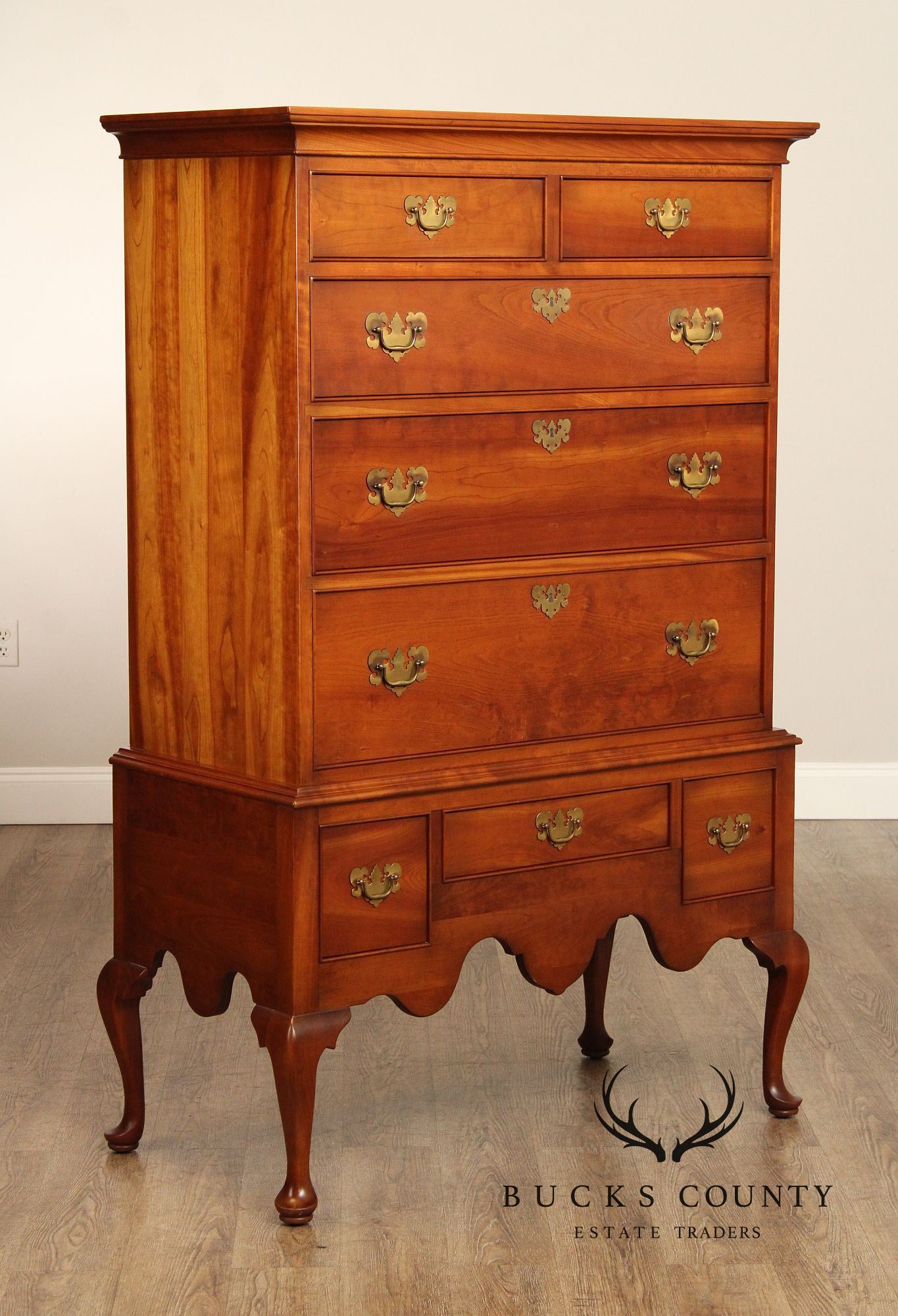 Stickley Cherry Valley Queen Anne Style Highboy Chest