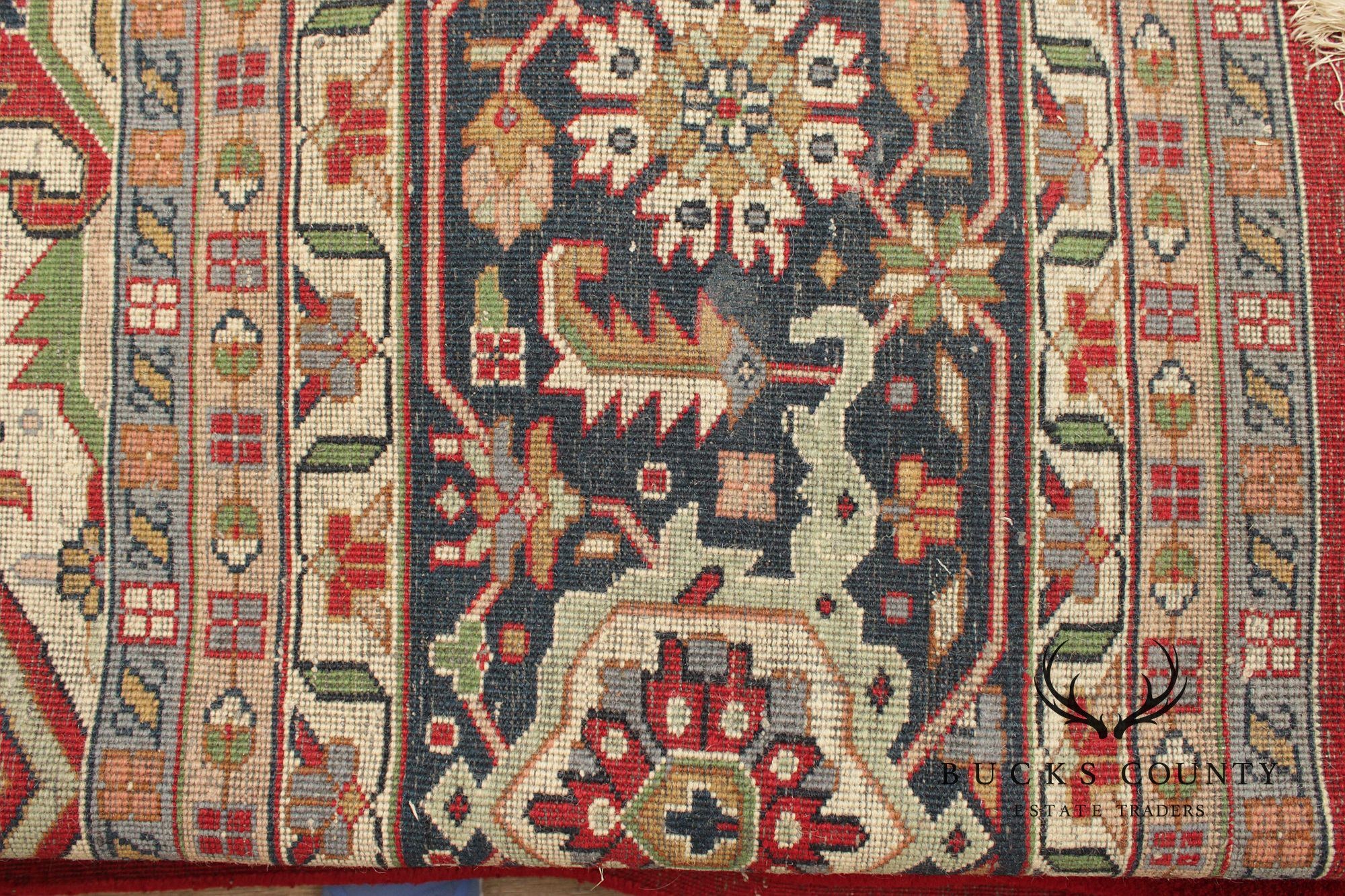 Heriz Style Wool Area Rug 12' 2" x 16' 4"