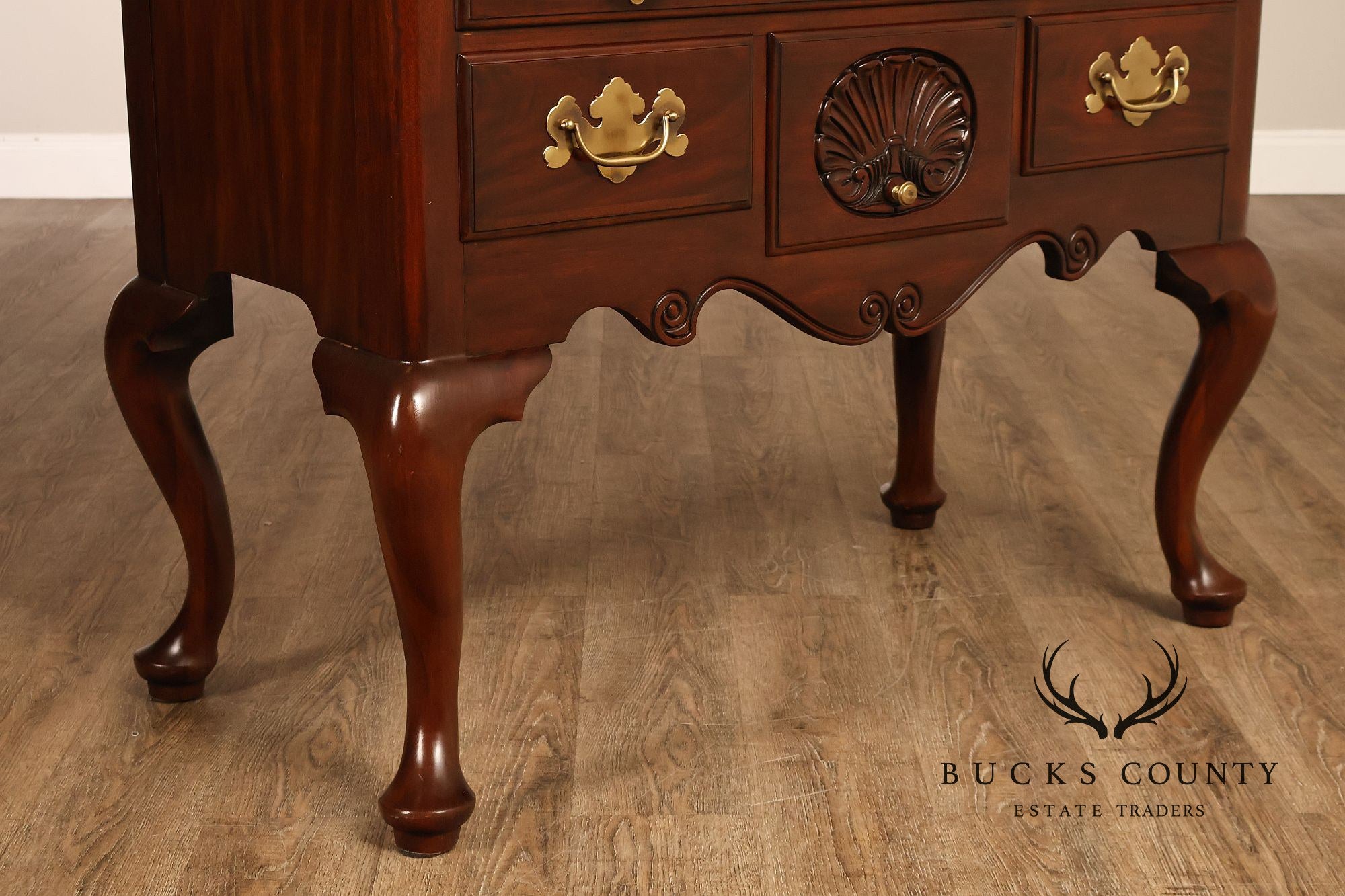 Henkel Harris Virginia Galleries Genuine Mahogany Highboy Chest