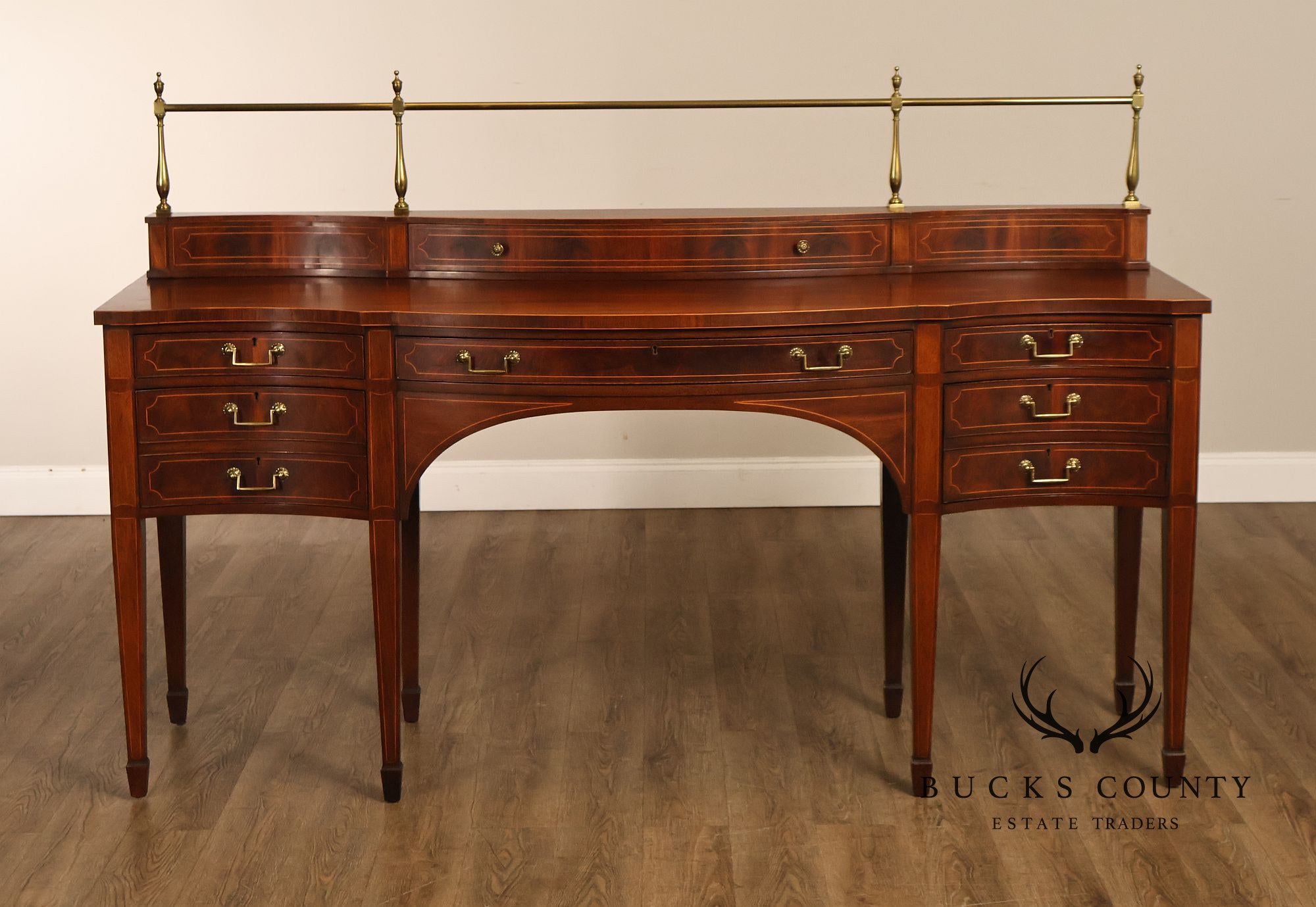 1940's Baker Regency Style Mahogany Sideboard