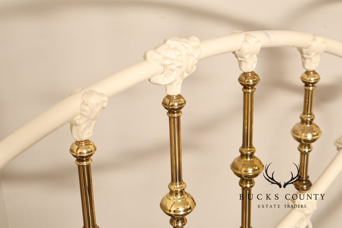 Elliott’s Designs, Inc. Wrought Iron and Brass Queen Bed