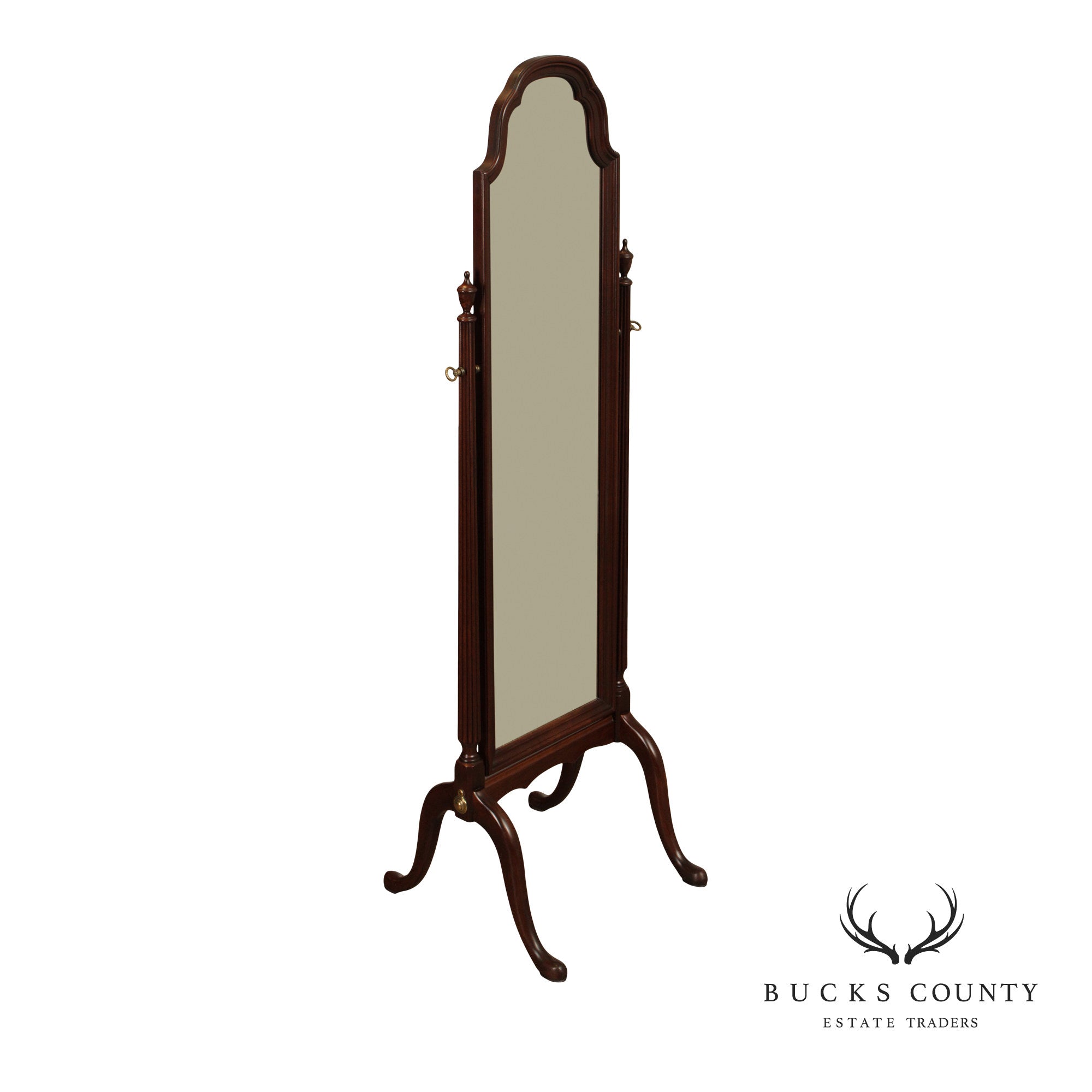 Ethan Allen 'Georgian Court' Cherry Cheval Mirror