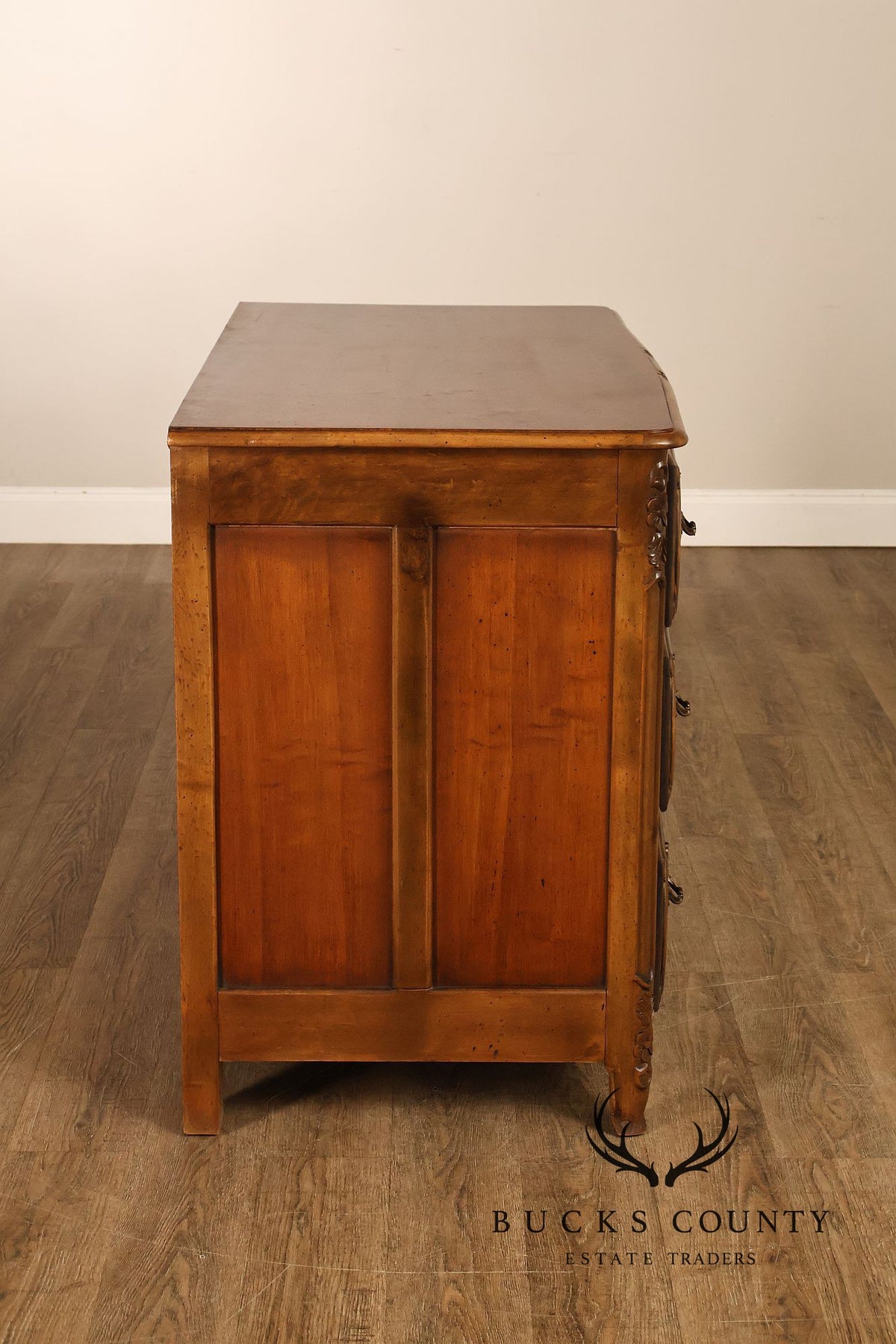 Rustic Italian Style Floral Carved Chest