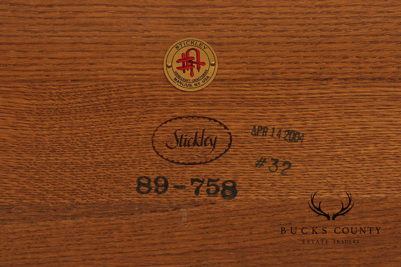 Stickley Mission Collection Oak Tile Top Cocktail Table