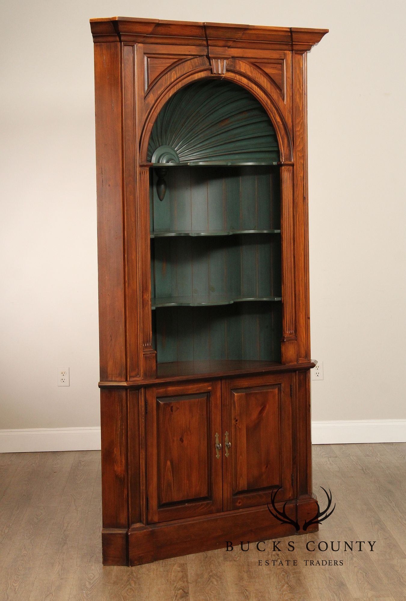 Harden Chippendale Style Pine Corner Cabinet