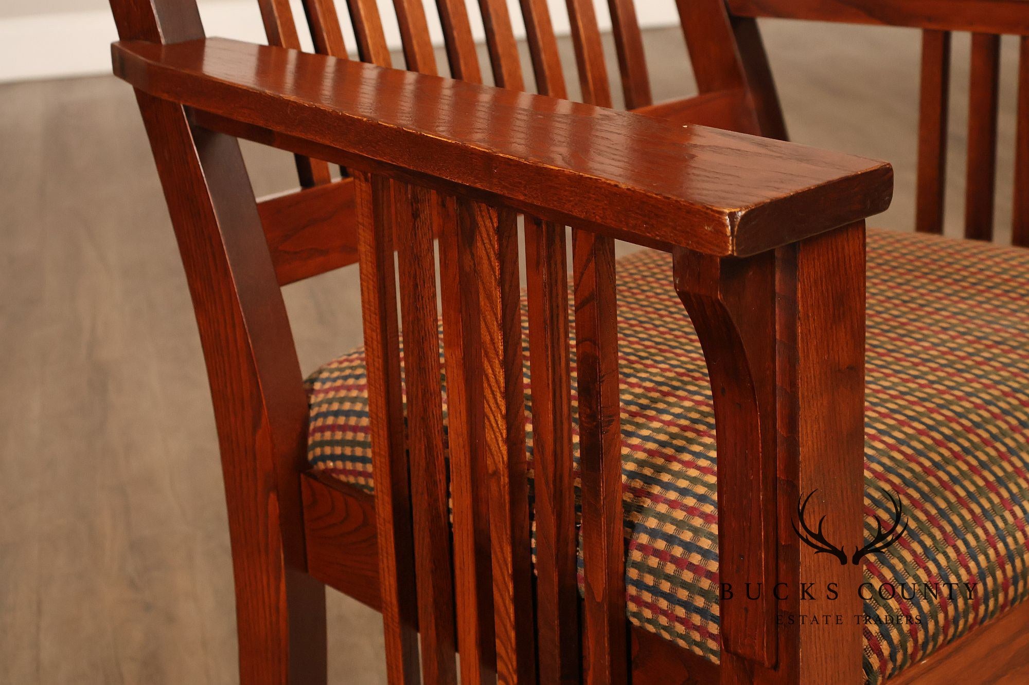 Nichols & Stone Mission Oak Style Set Of Eight Dining Chairs