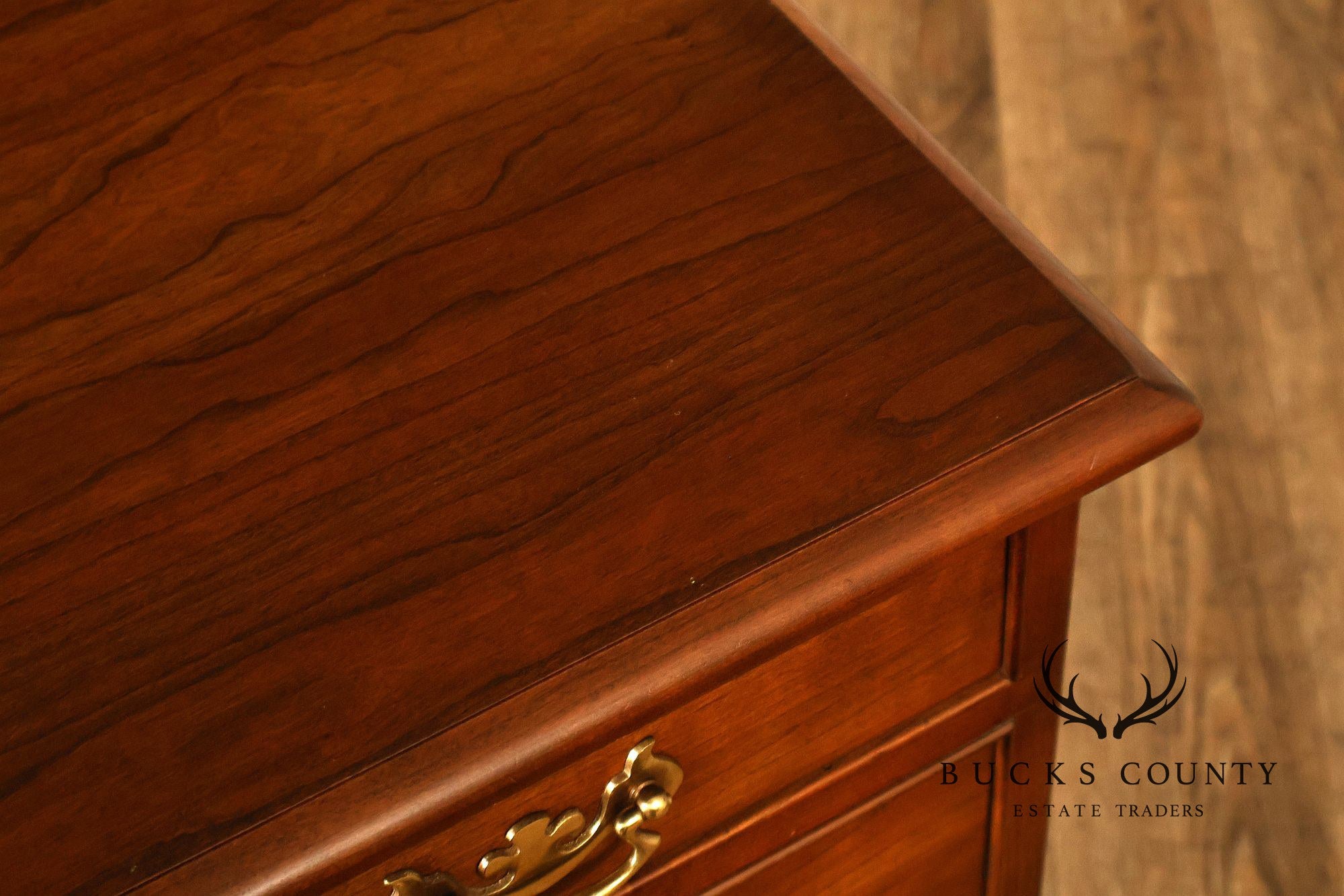 Stickley Chippendale Style Cherry Kneehole Desk