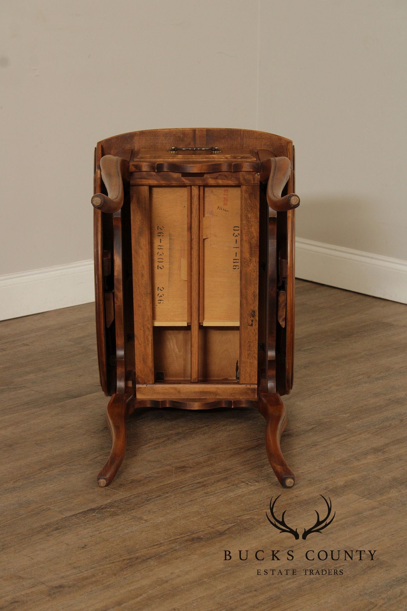 Ethan Allen 'Country French' One-Drawer Pembroke Table