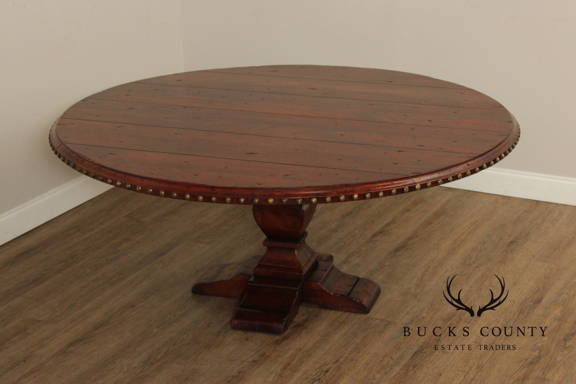 Spanish Revival Style 73" Round Dining Table