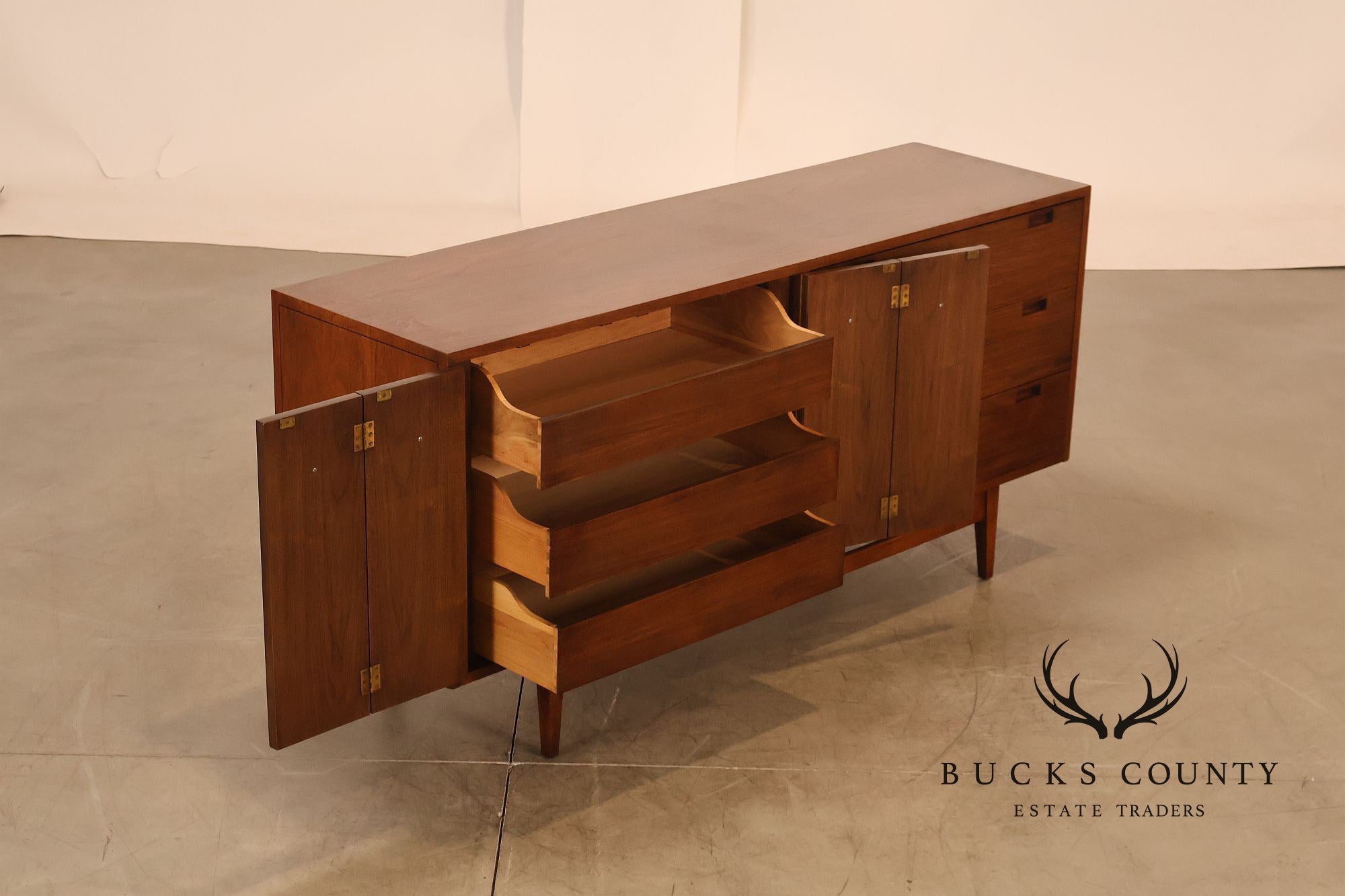 American of Martinsville Mid-Century Modern Walnut Dresser