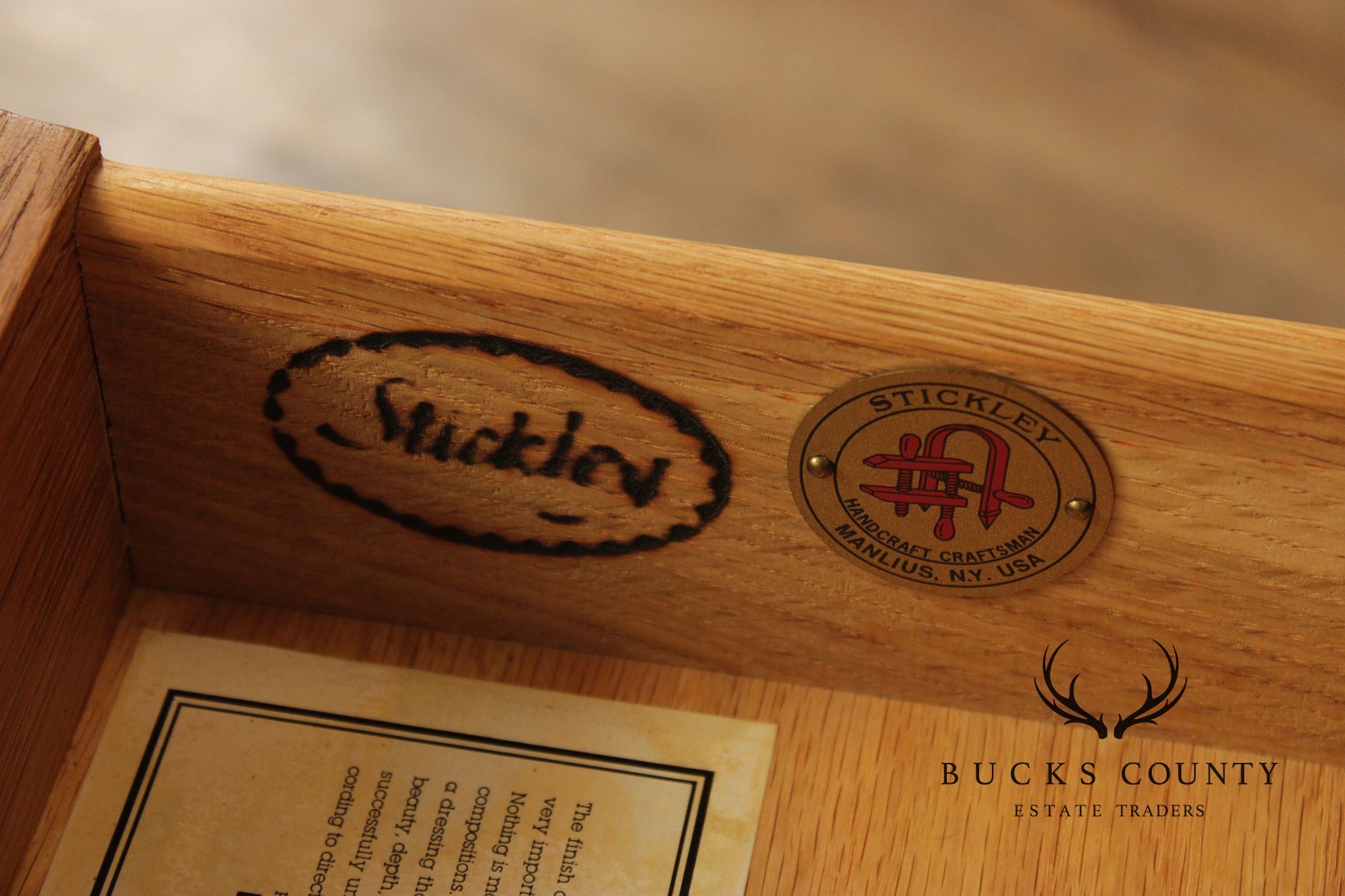 Stickley Mission Collection Oak Single Drawer End Table