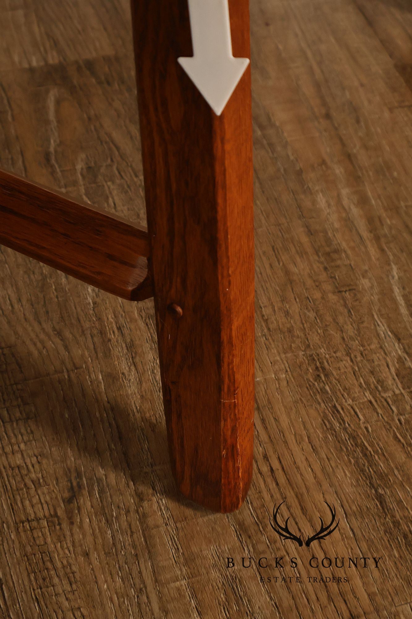Hunt Country Furniture Solid Oak Occasional Height Stool
