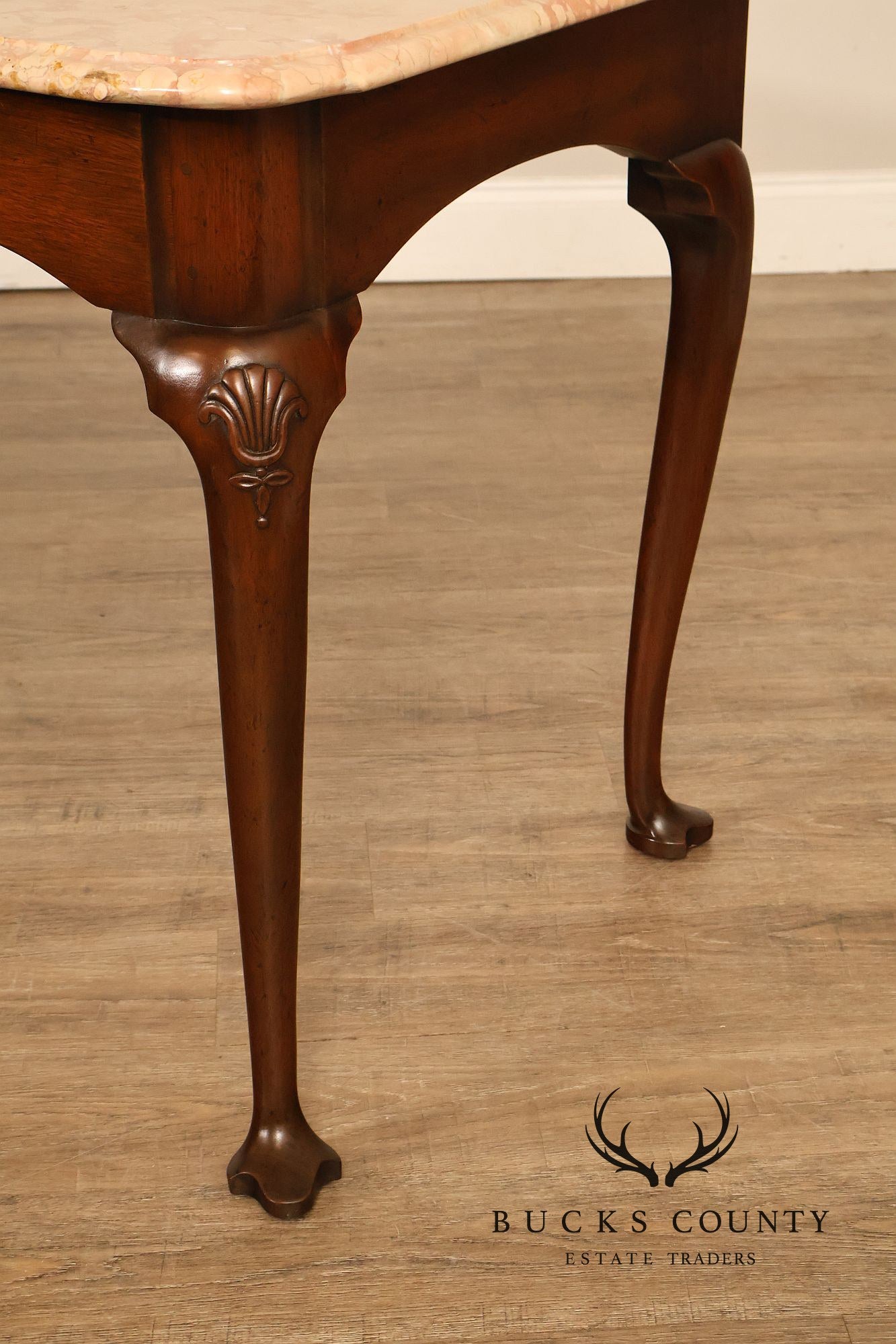 Kittinger Colonial Williamsburg Marble Top Mahogany Server