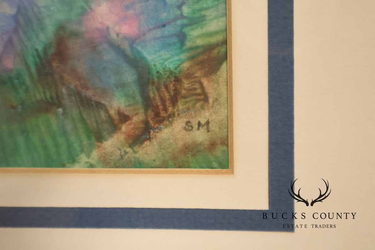 Suzanne Marinell Melted Wax Painting, Underwater