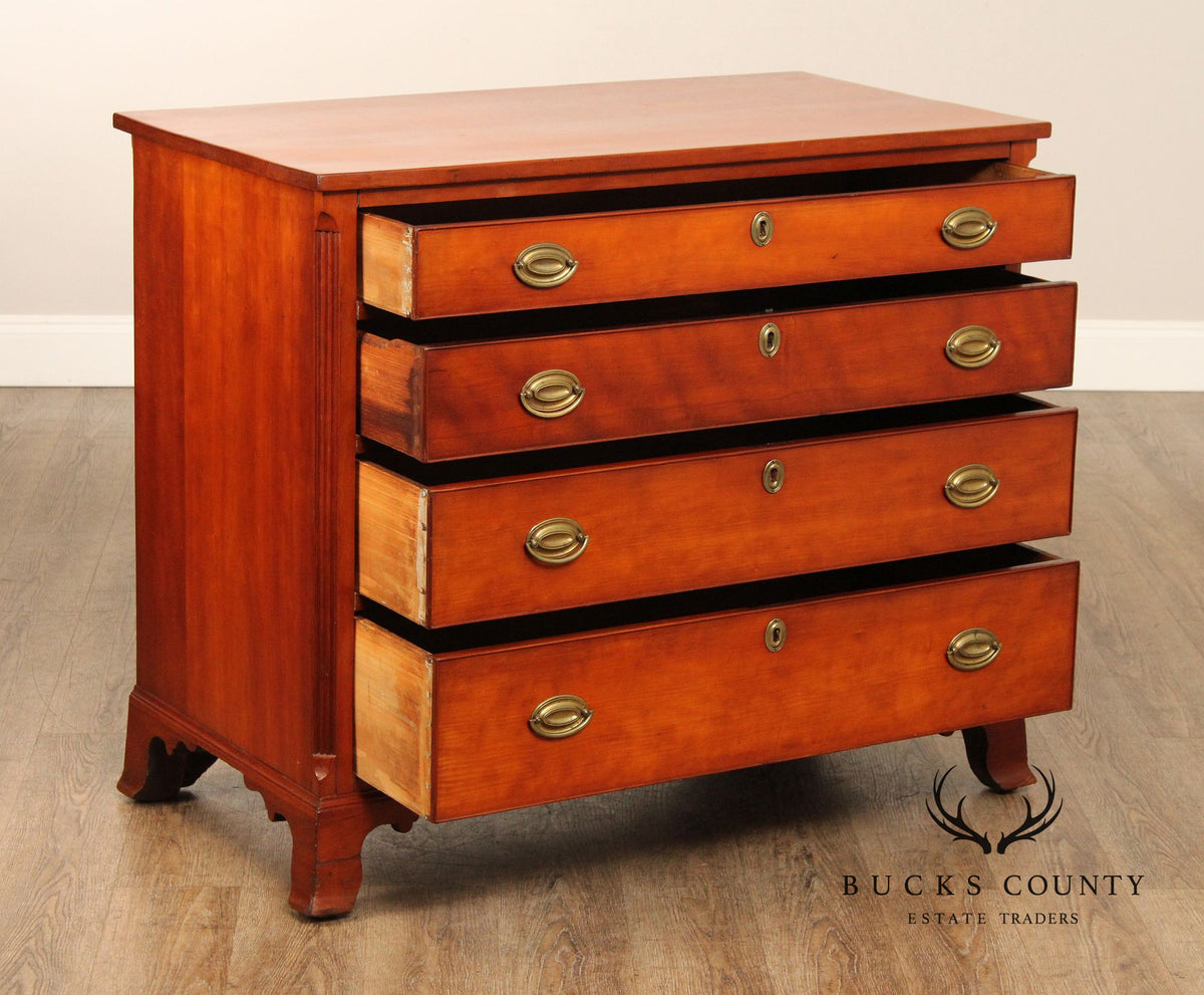 Antique Chippendale Mid-Atlantic Cherry Chest of Drawers