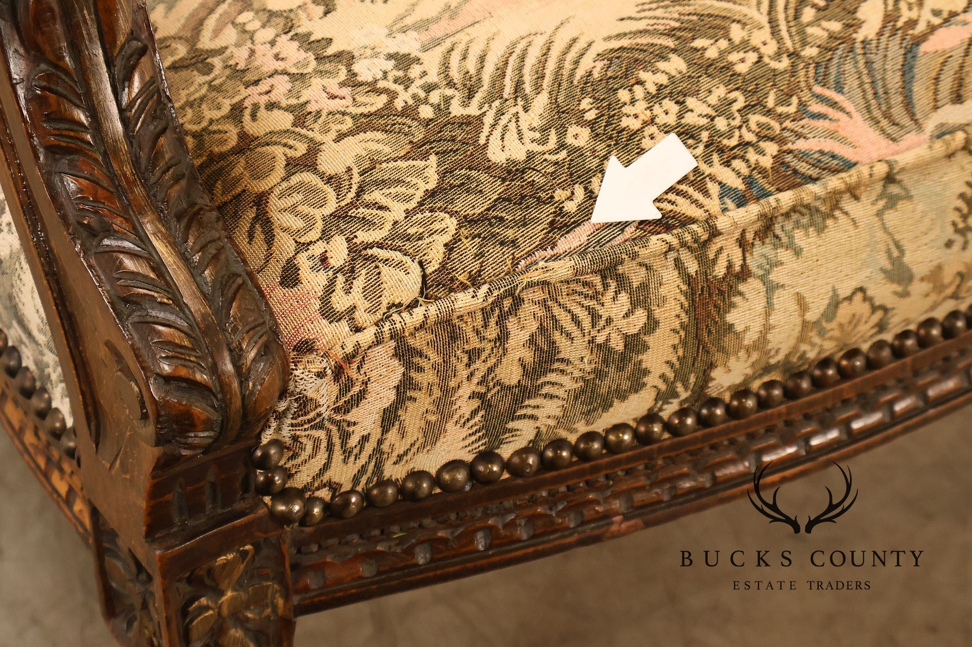 Italian Louis XVI Style Carved Throne Chair
