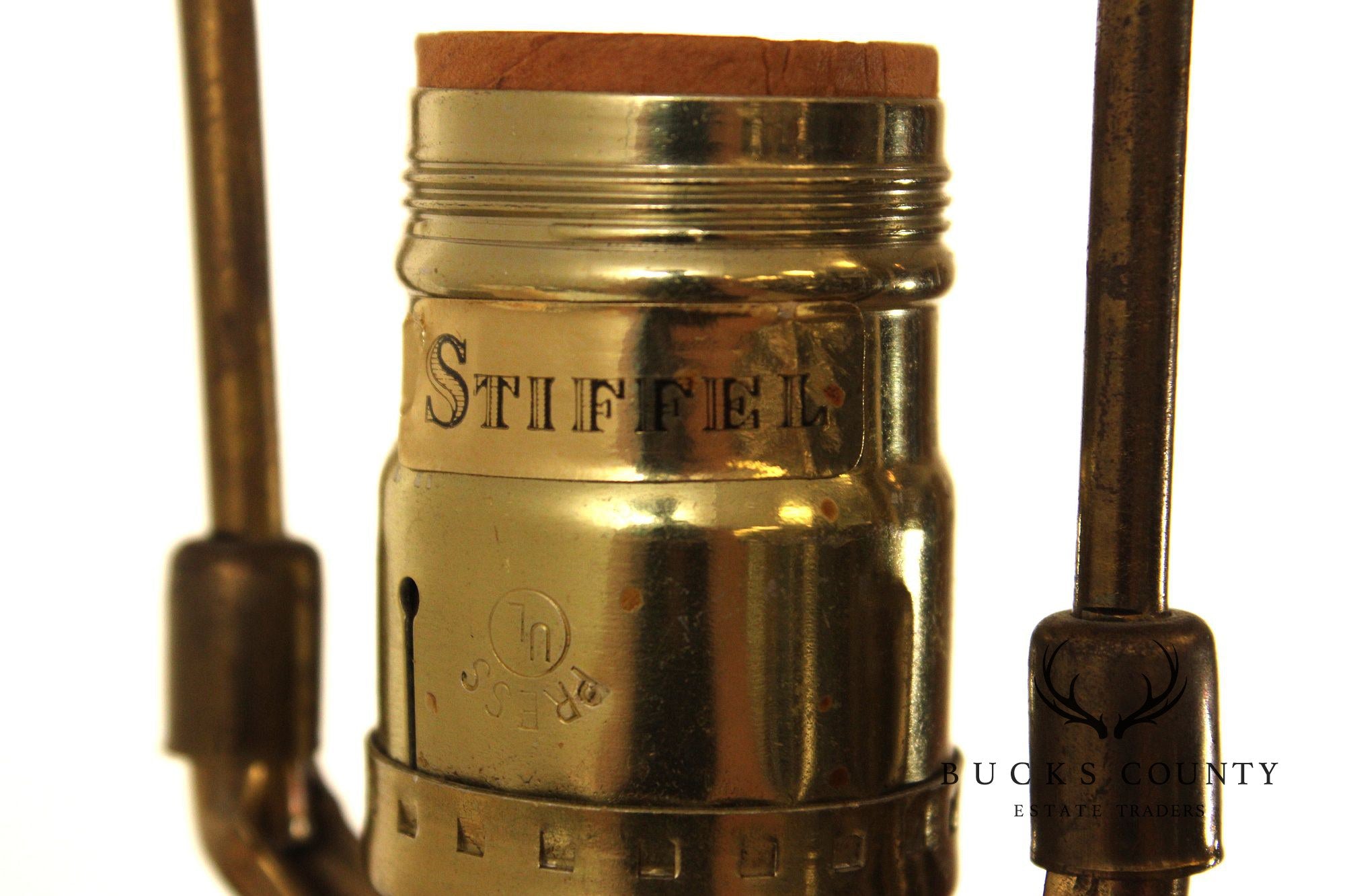 Vintage Stiffel Pair of Brass Baluster Table Lamps