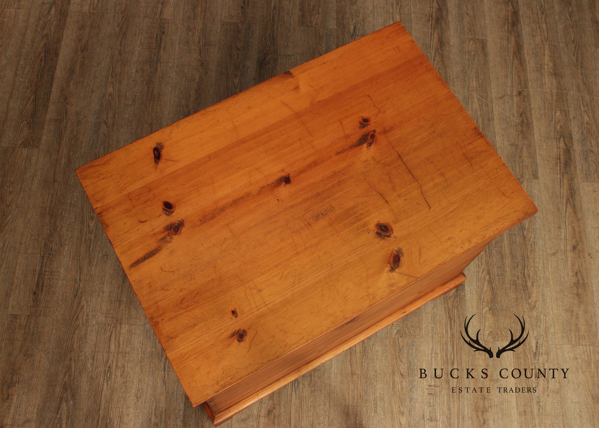 Georgian Style Dovetailed Pine Blanket Chest