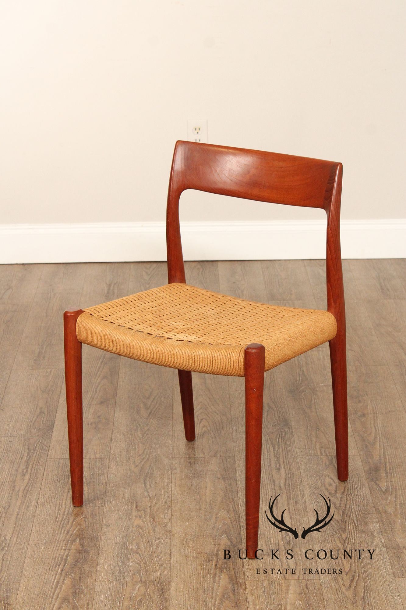 J.L. Mollers Danish Modern Set Of Six Teak Dining Chairs