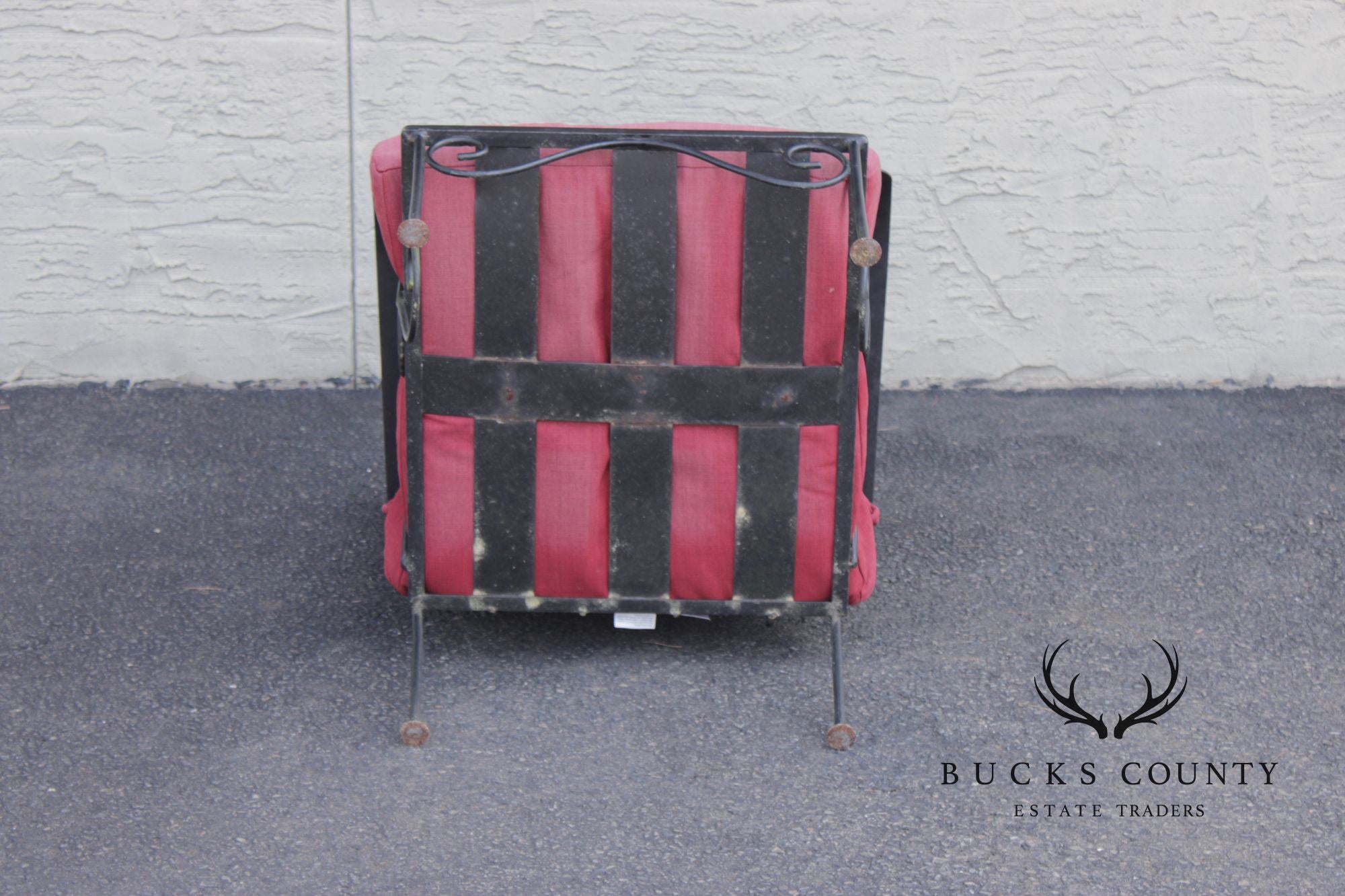 Vintage Wrought Iron Patio Or Garden Lounge Chair