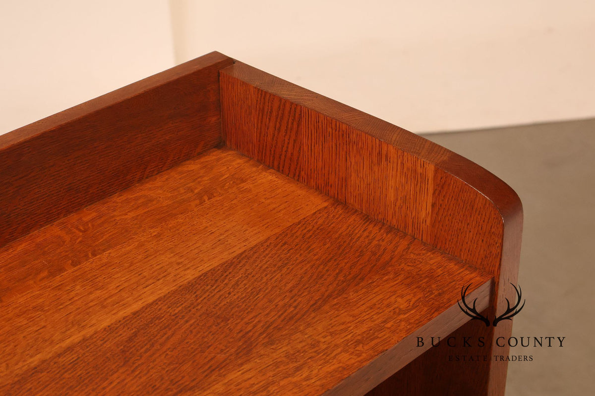 Stickley Mission Collection Oak Open Bookcase