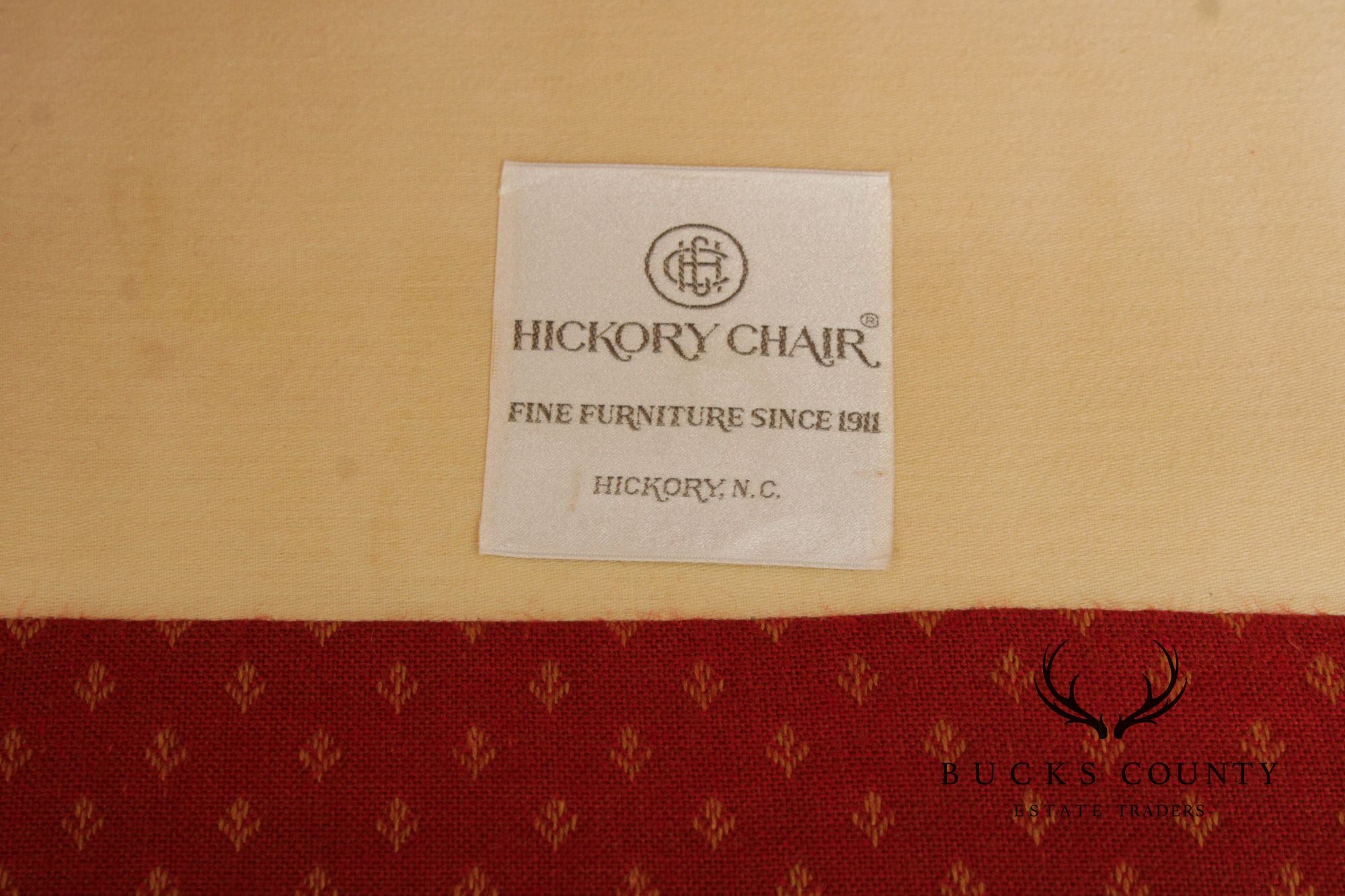 Hickory Chair Vintage Pair Of Queen Anne Style Wing Chairs