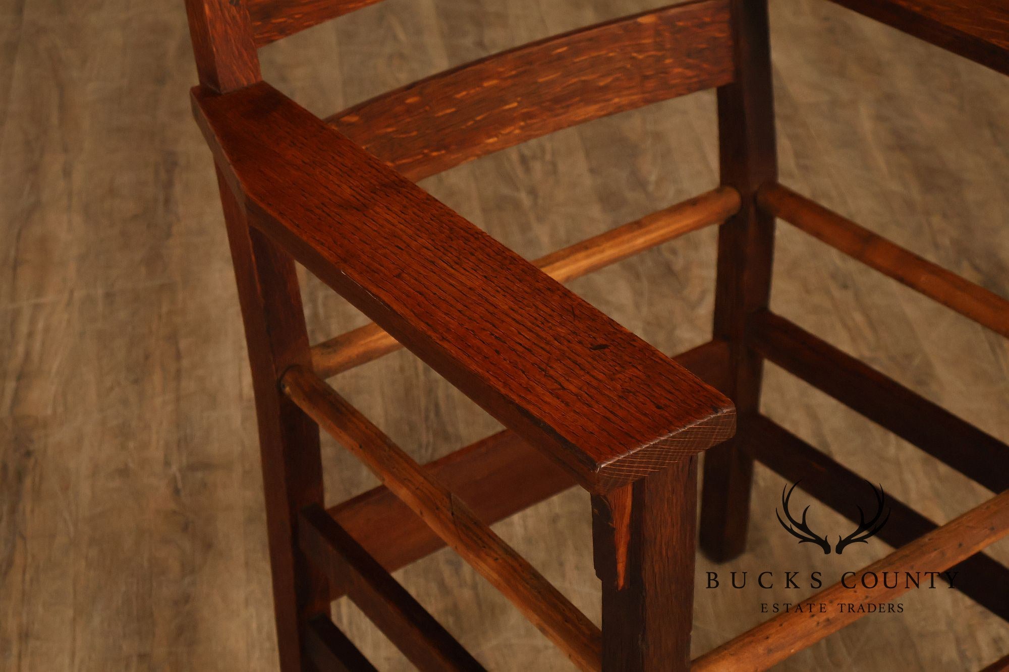 Gustav Stickley Antique Mission Oak Armchair