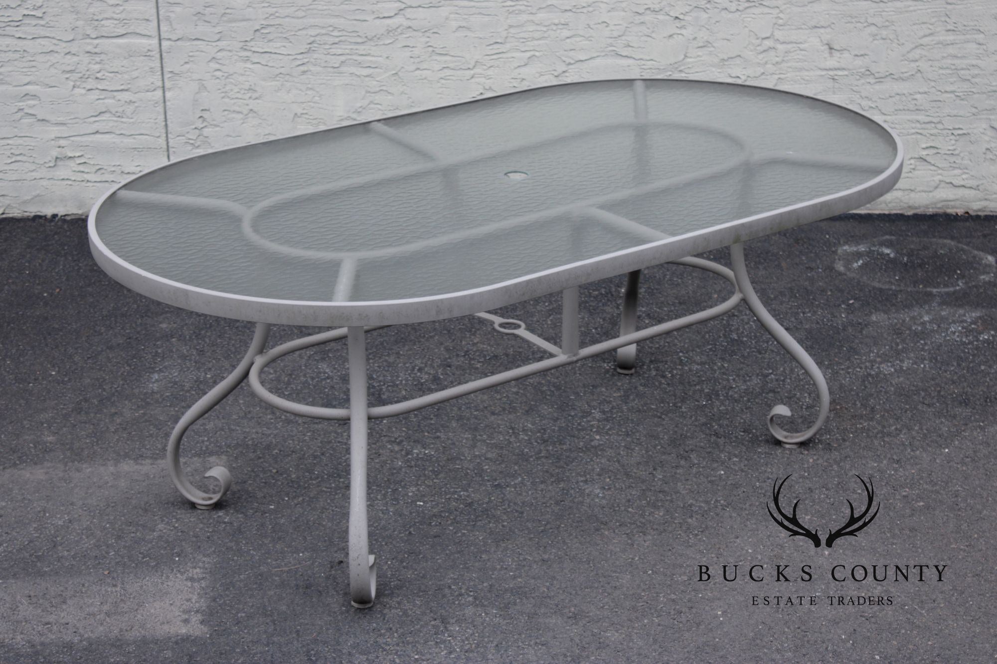 Woodard Ramsgate Oval Patio Dining Table And Six Chairs Set