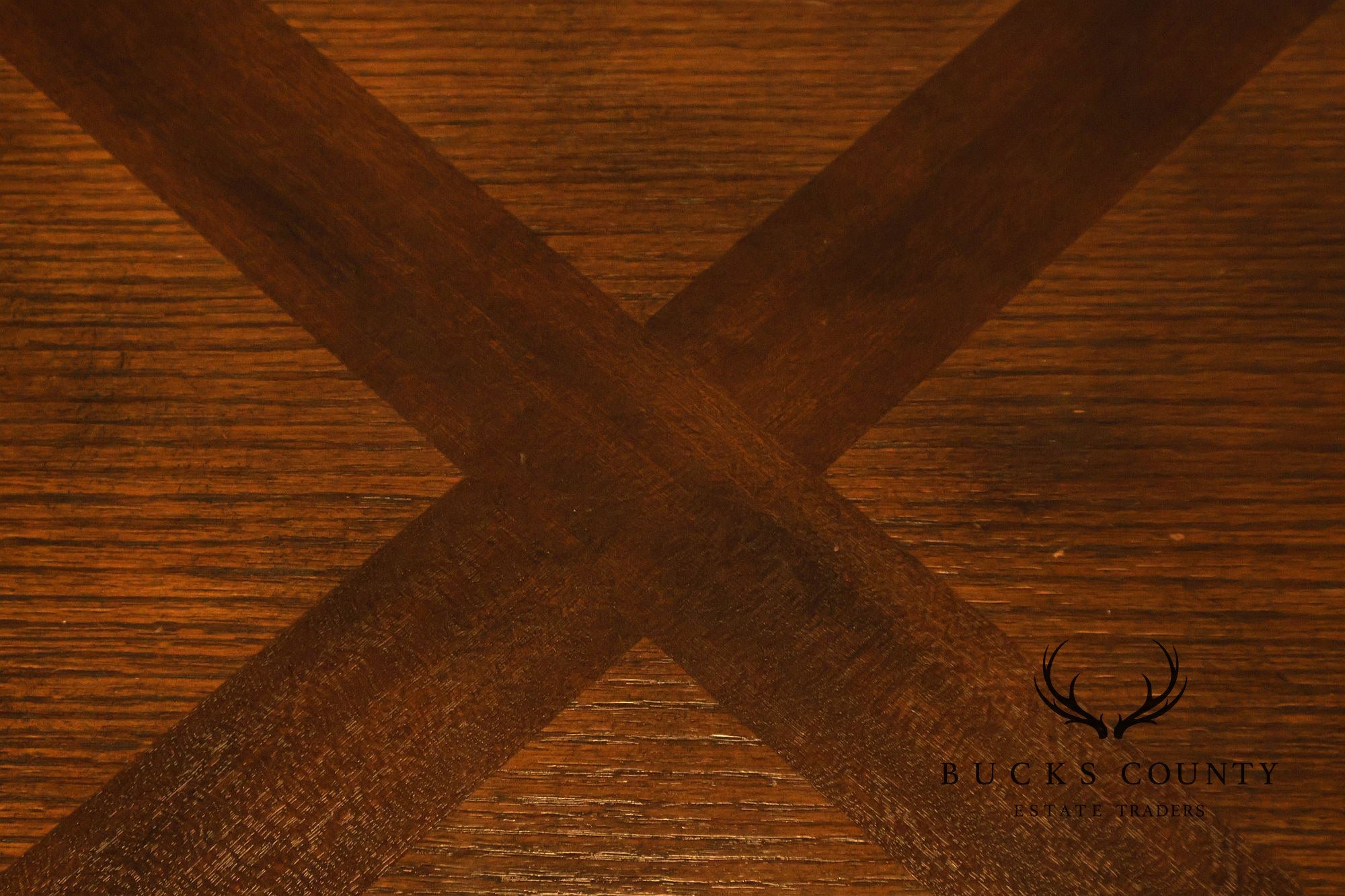 French Country Parquetry Top Expandable Dining Table