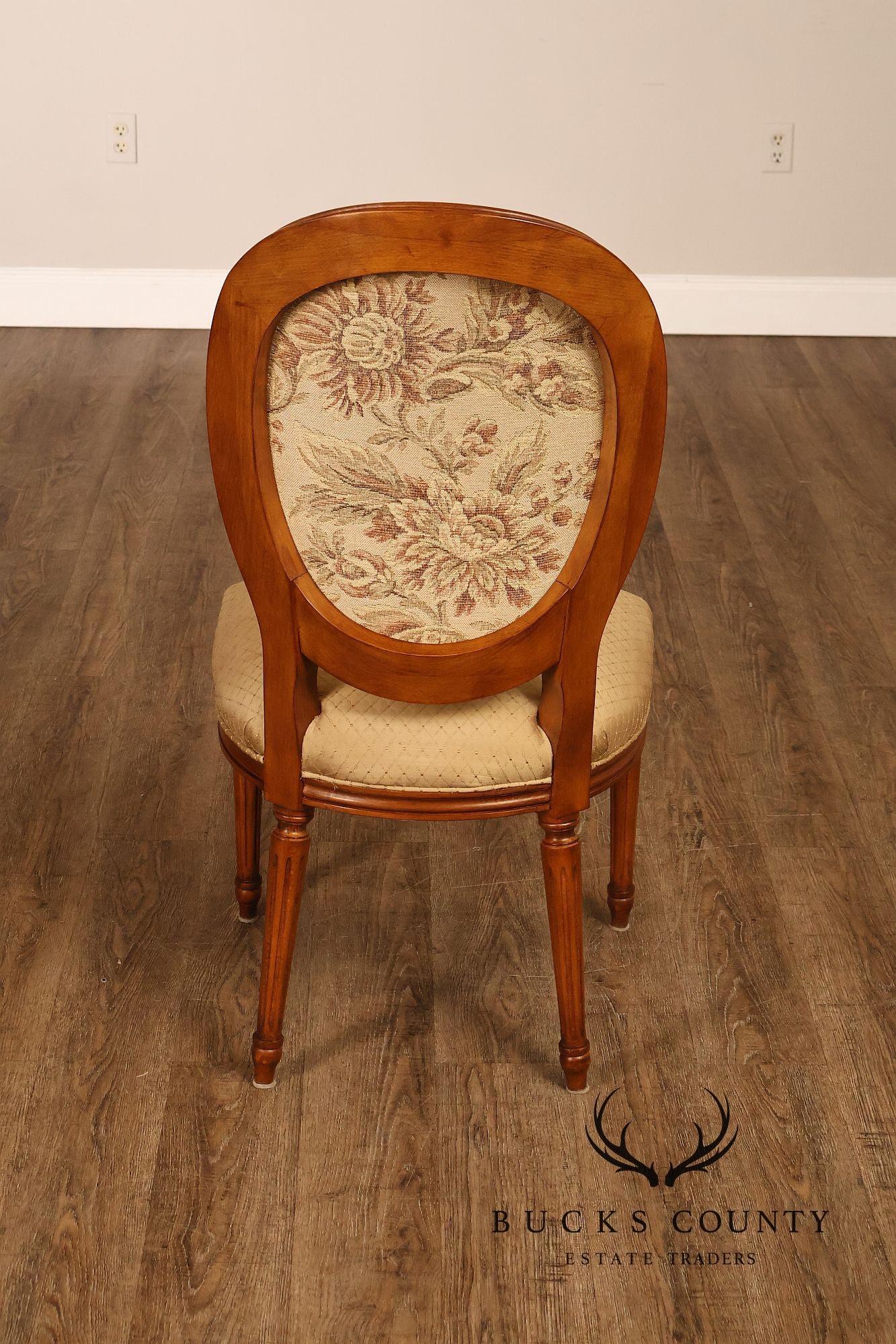 Stickley Louis XVI Directore Style Set Of Six Cherry Dining Chairs