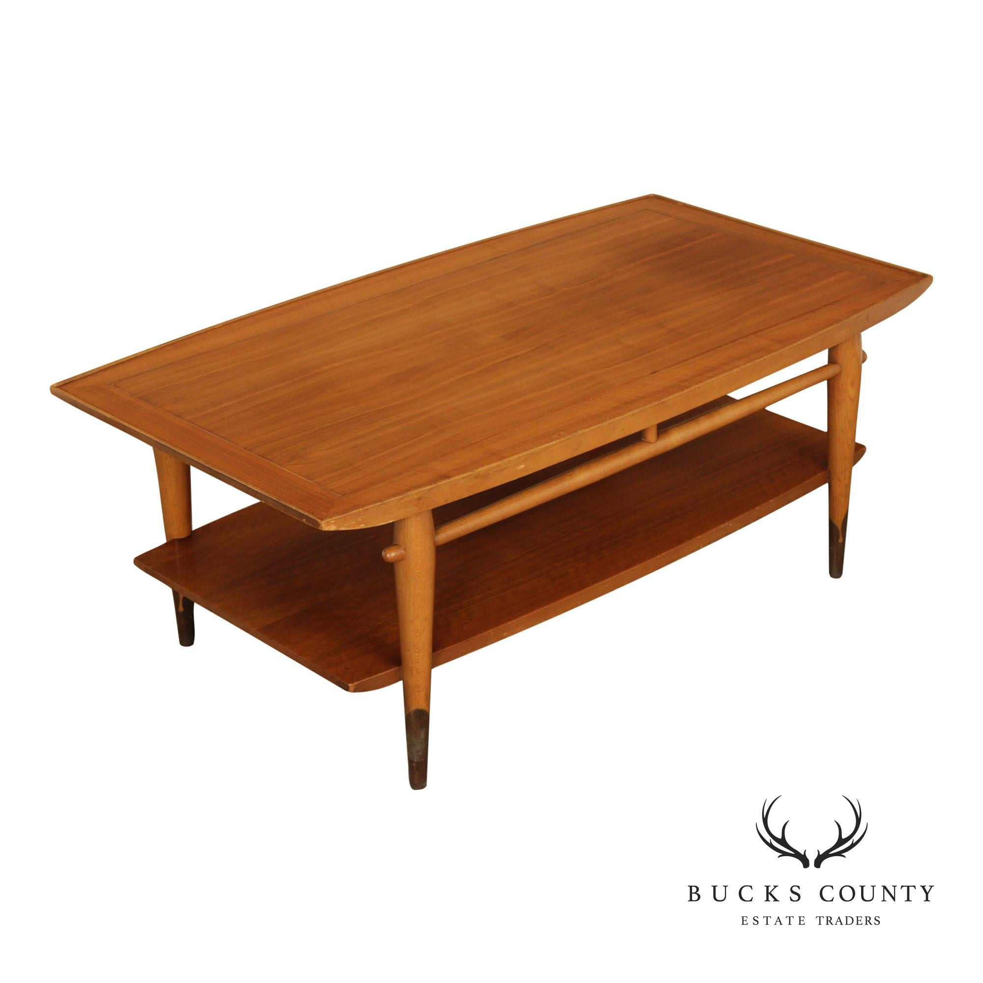 Lane Copenhagen Mid Century Modern Walnut Coffee Table
