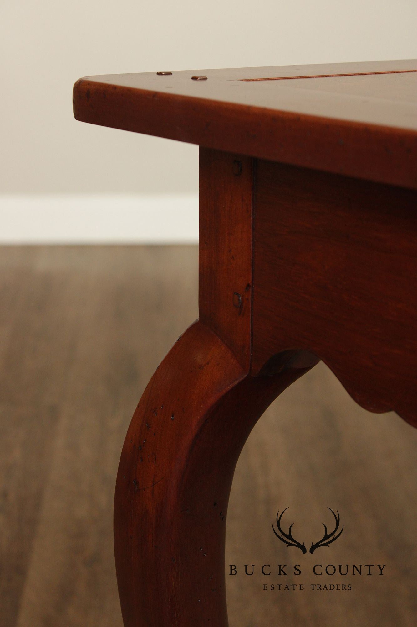 French Country Style Walnut Console Table