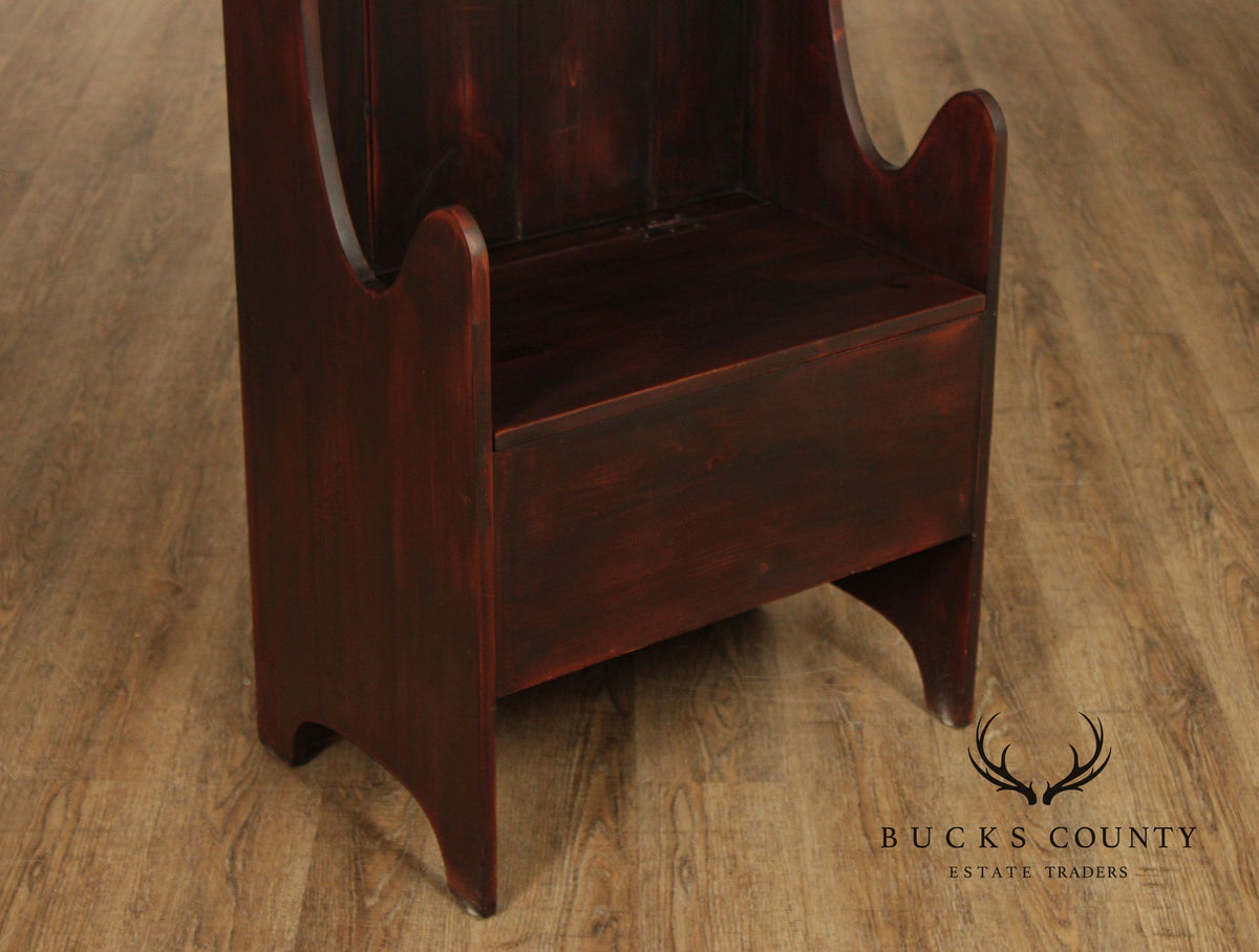 Bobby’s Rule Handcrafted Pine Hall Tree Bench With Storage