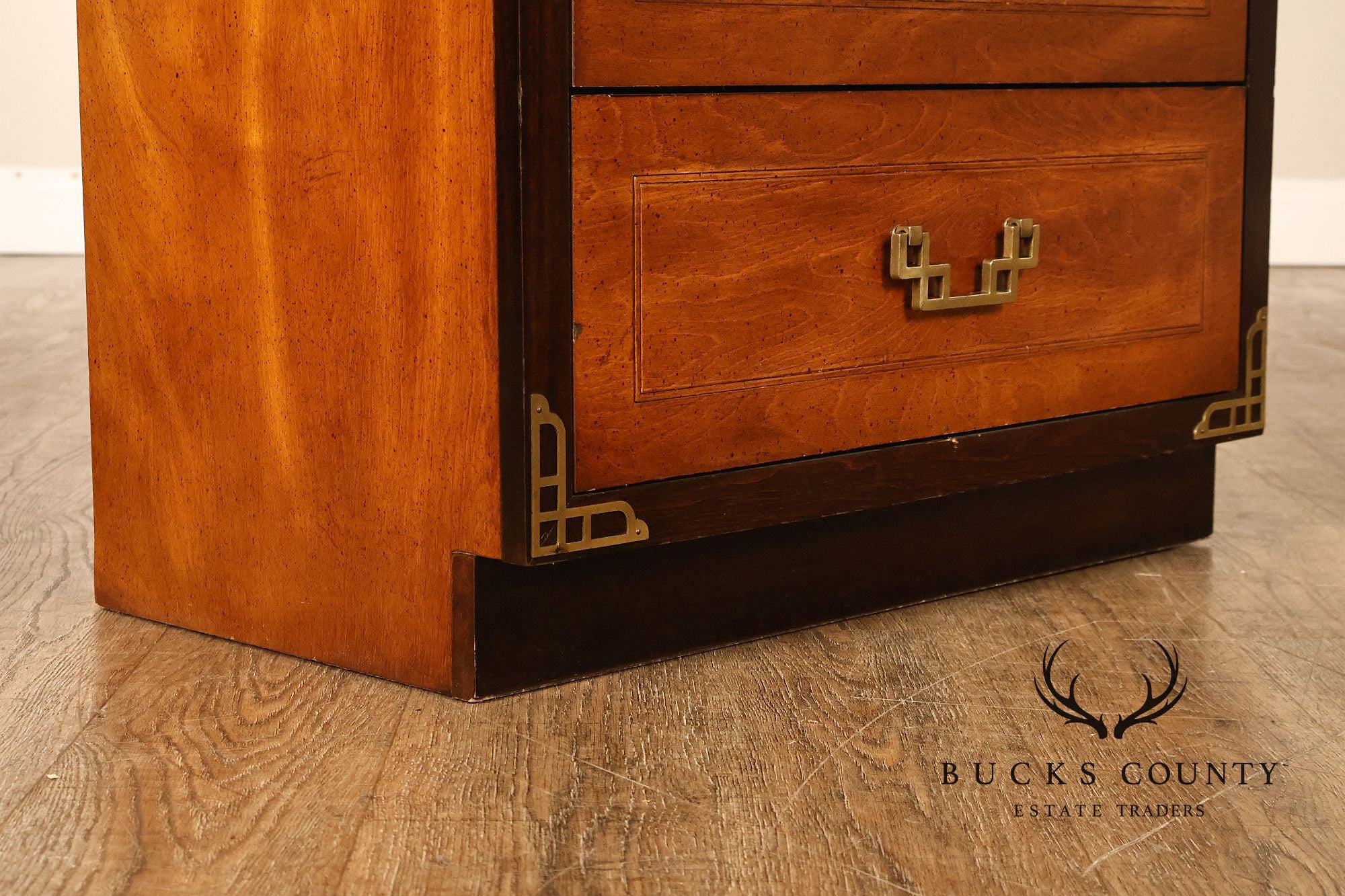 Vintage Bassett Chinoiserie Style Nightstands