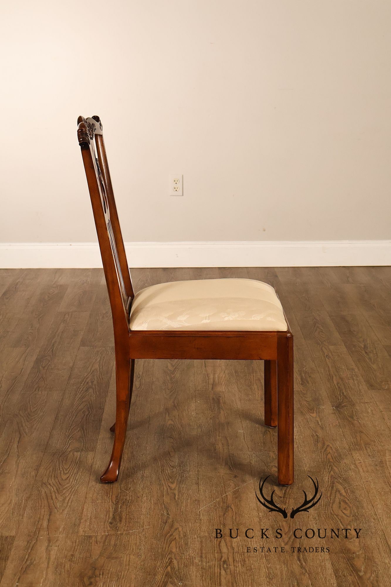 Baker Furniture Chippendale Style Set of Twelve Mahogany Dining Chairs
