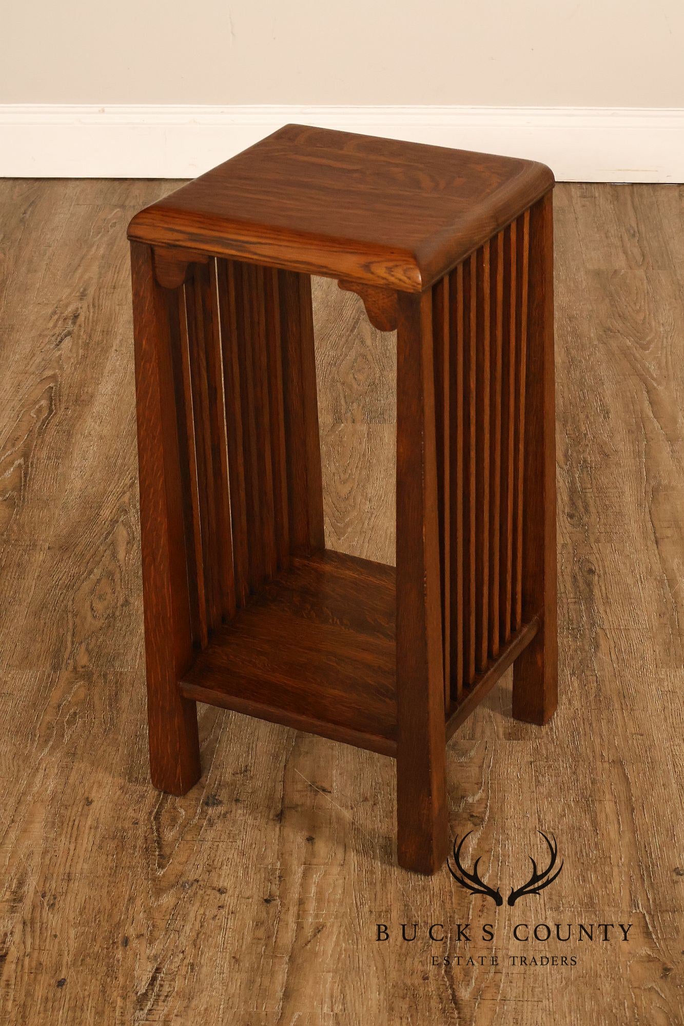 Michigan Chair Company Antique Mission Oak Spindle Side Table