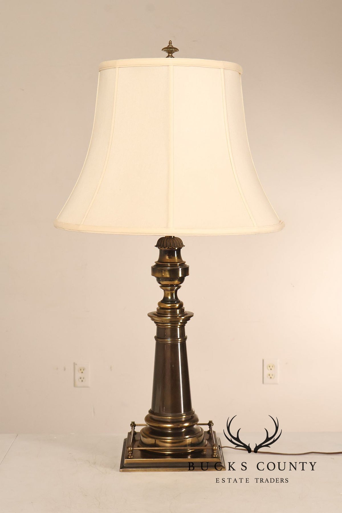 Stiffel Vintage Pair of Brass Baluster Table Lamps