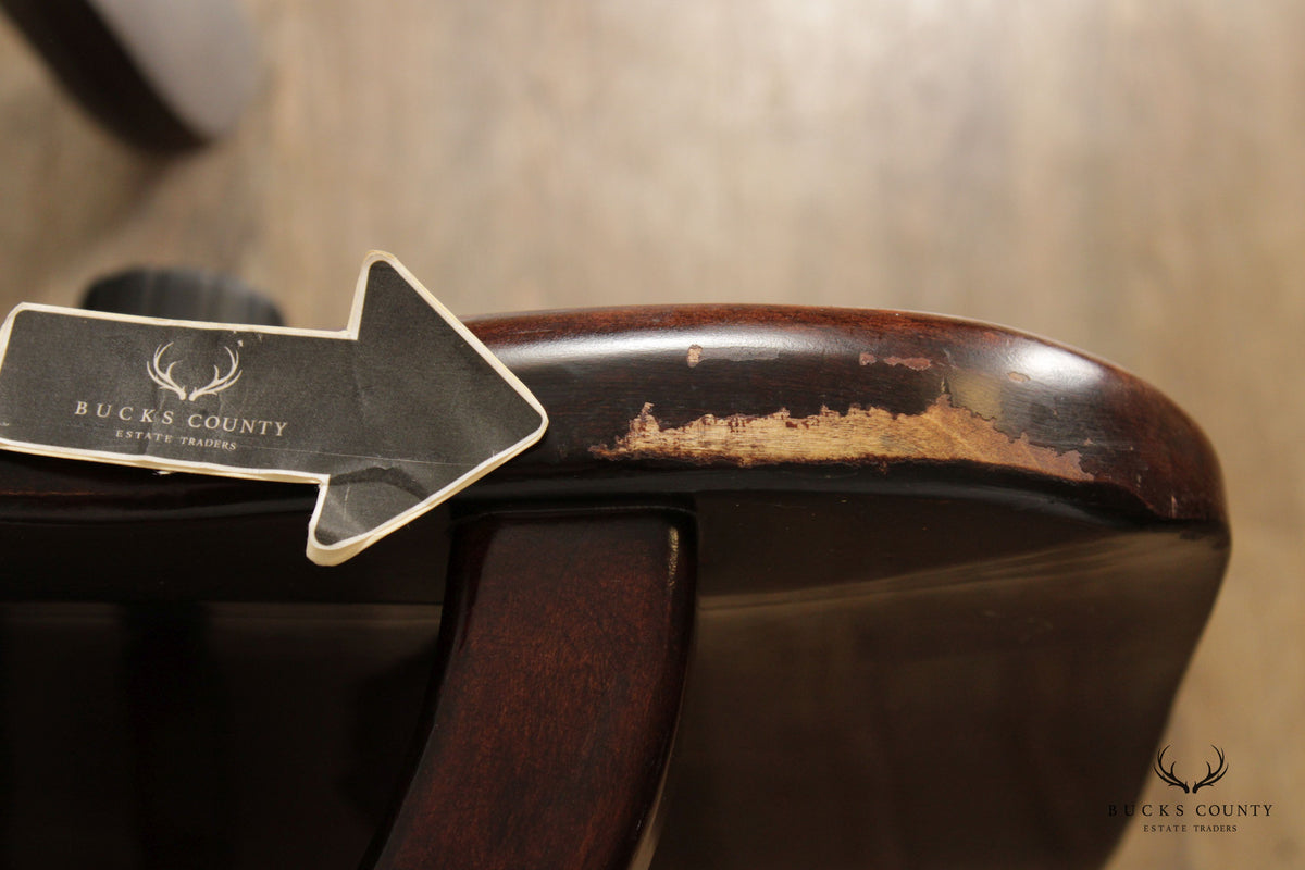 Adjustable Rolling Banker's Office Chair
