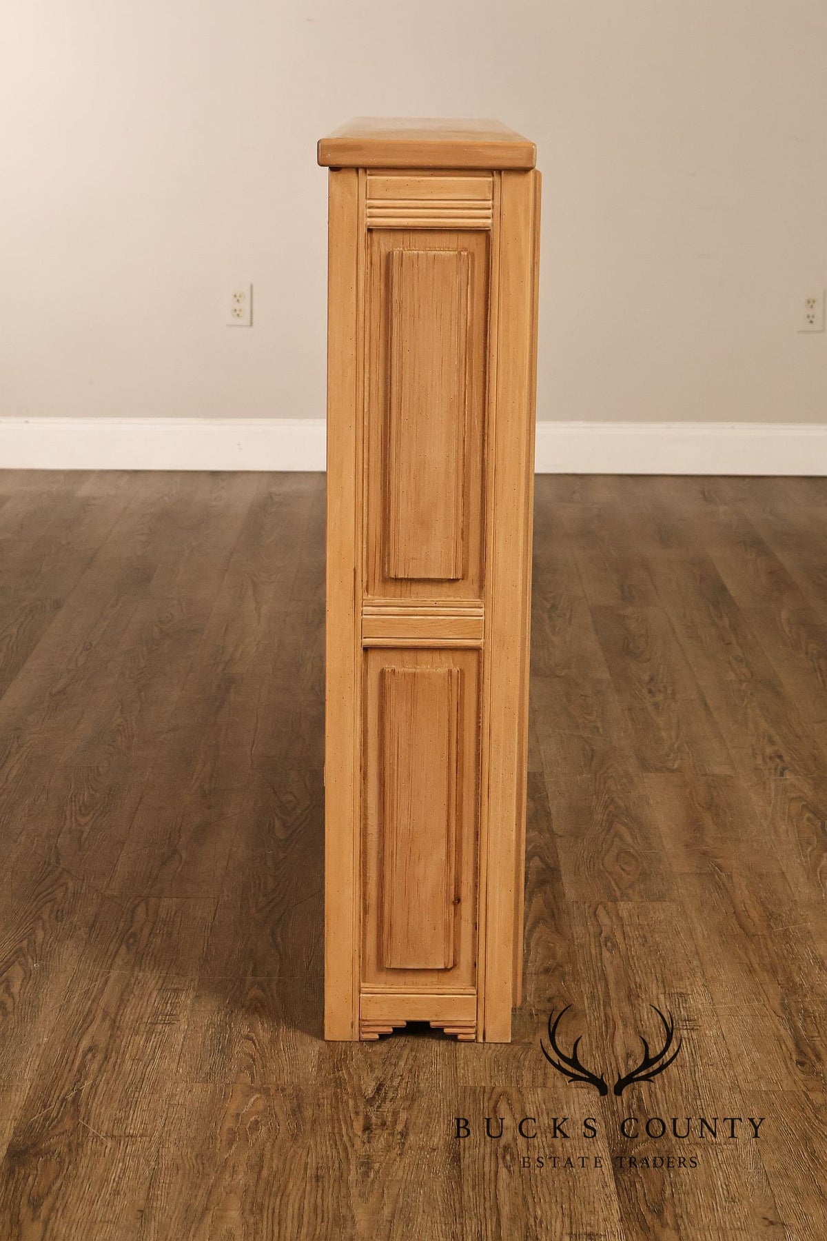Rancho Monterey Style Oak Open Four Shelf Bookcase