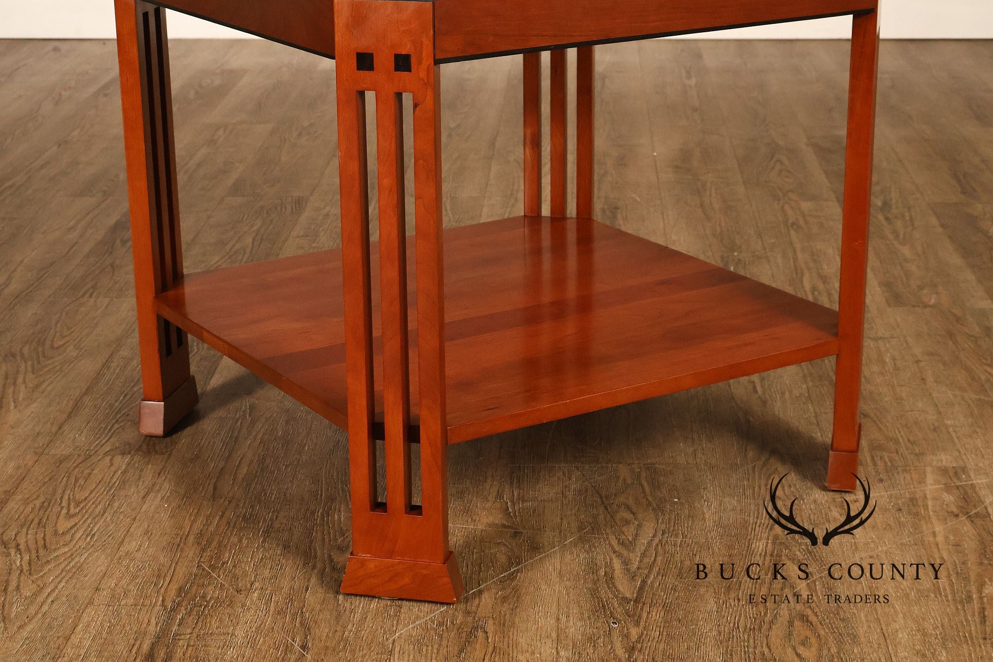 Stickley 21st Century Collection Granite Top Cherry End Table