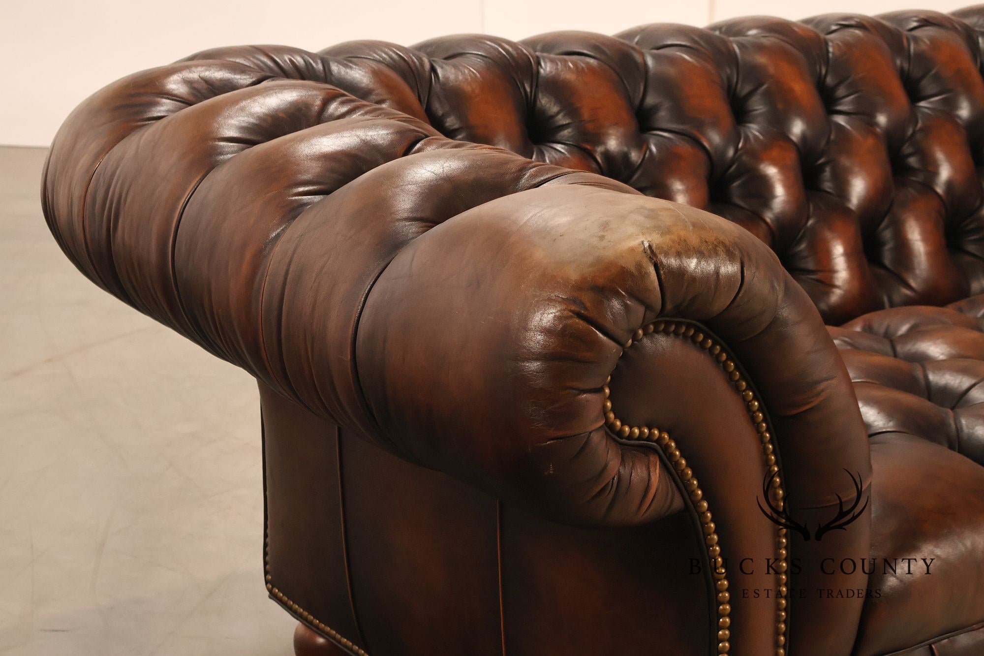 Hancock & Moore Leather Chesterfield Sofa