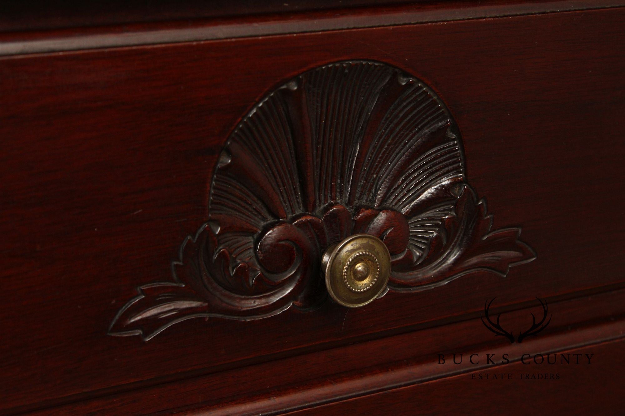 Chippendale Style Antique Bench Made Mahogany Chest of Drawers