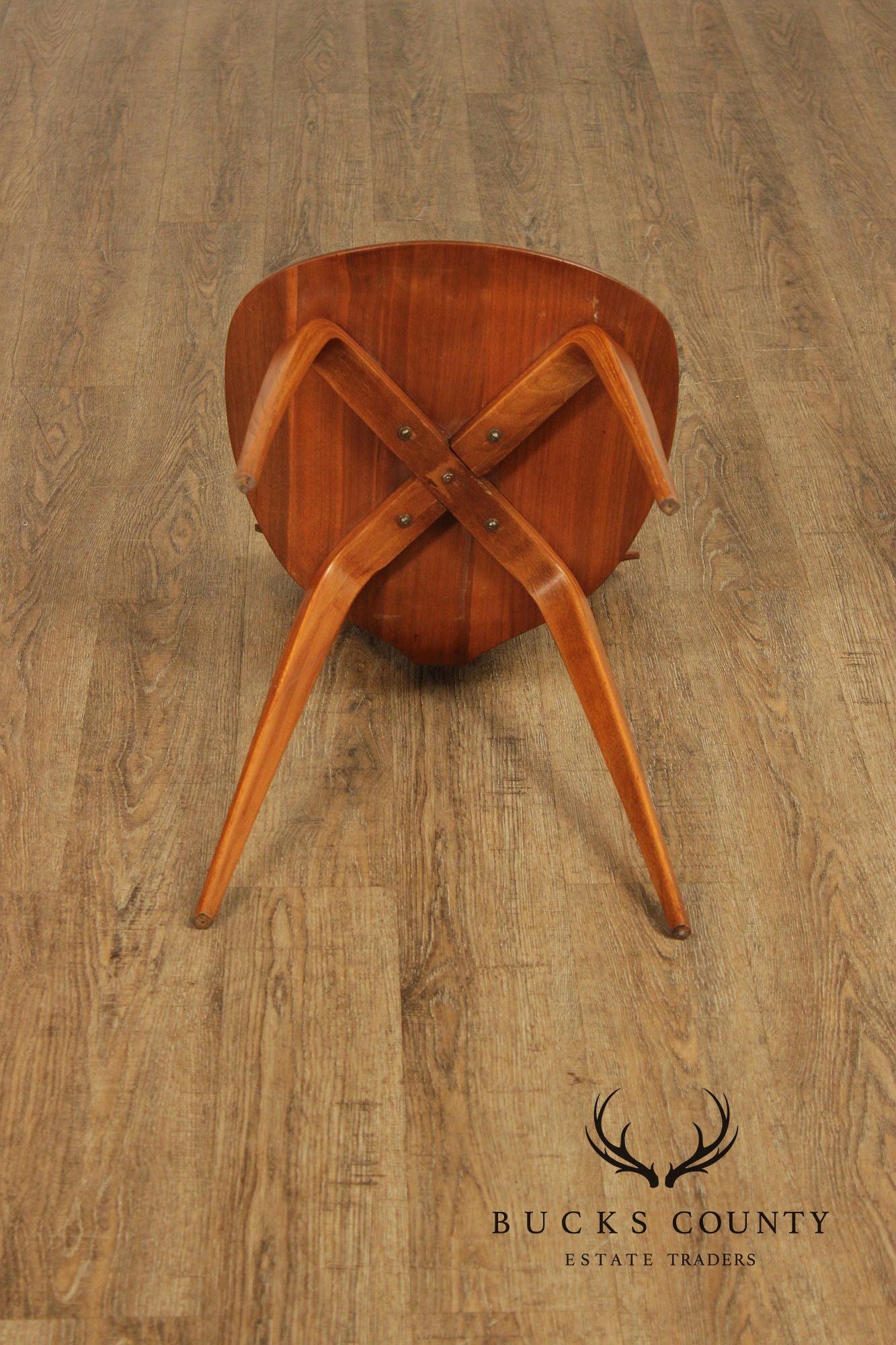 Norman Cherner Mid Century Modern Set of Five Hourglass Side Chairs