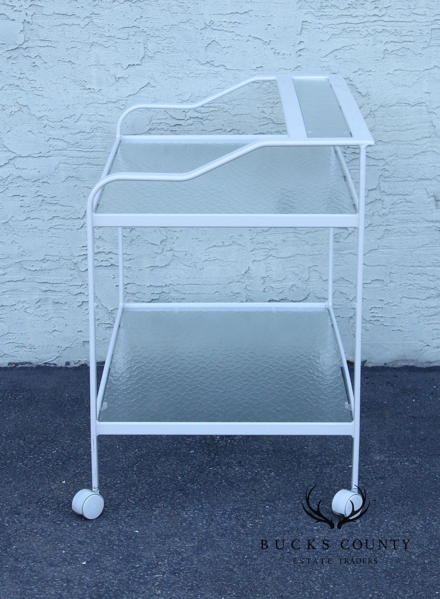 Post Modern Two-Tier Patio Serving Bar Cart