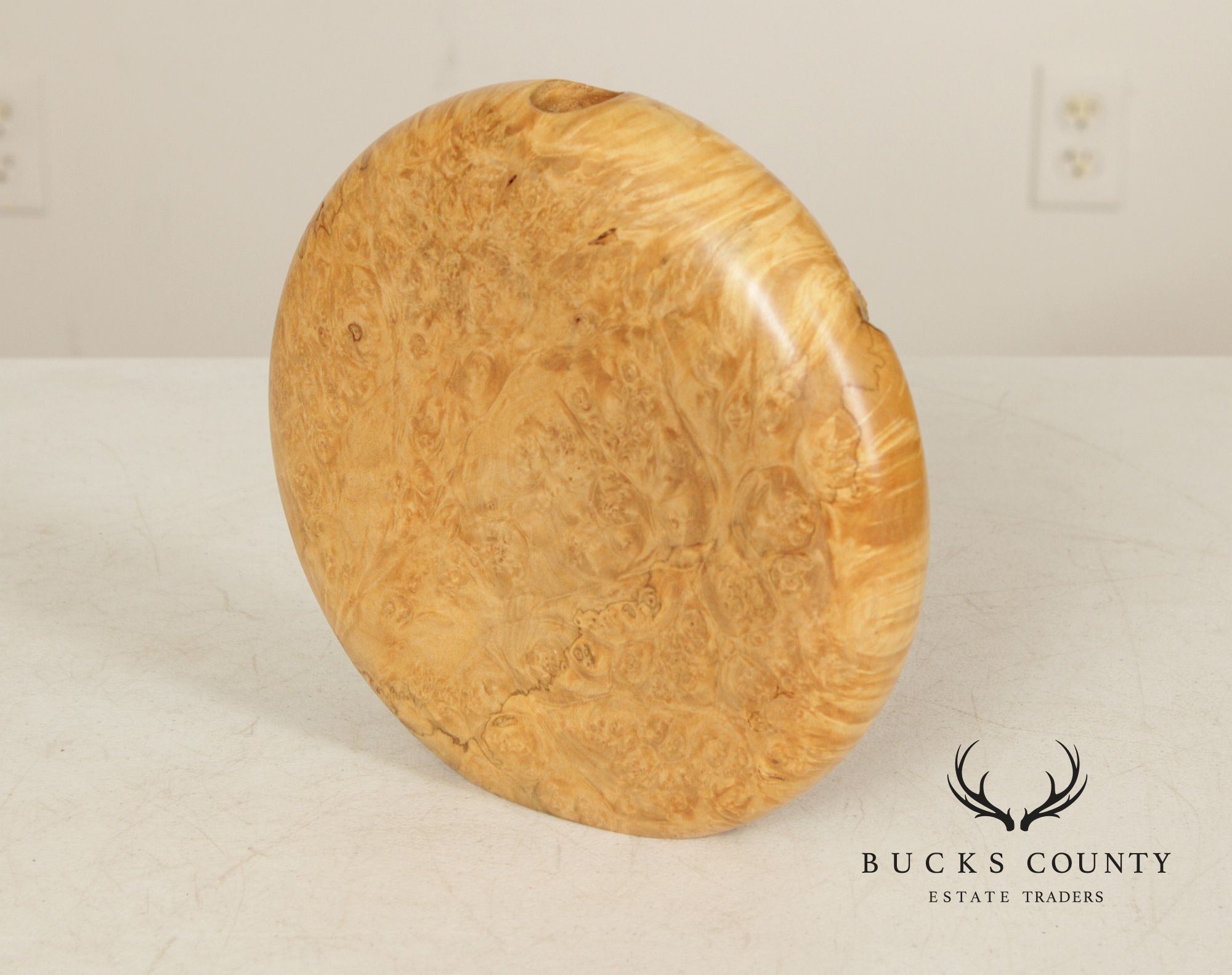 Warren Vienneau Studio Crafted Maple Burl Vase