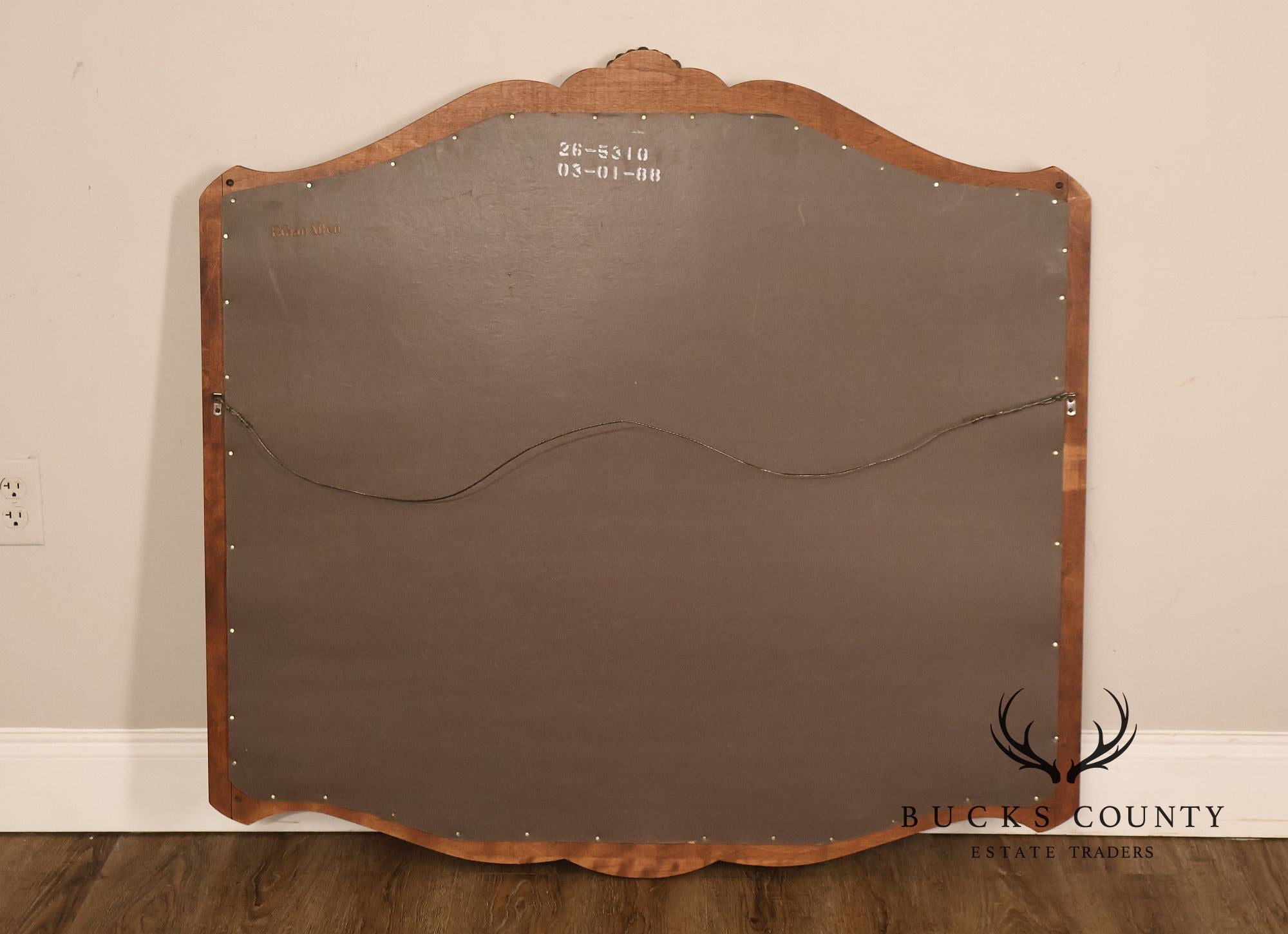 Ethan Allen Country French Collection Maple And Birchwood Beveled  Mirror